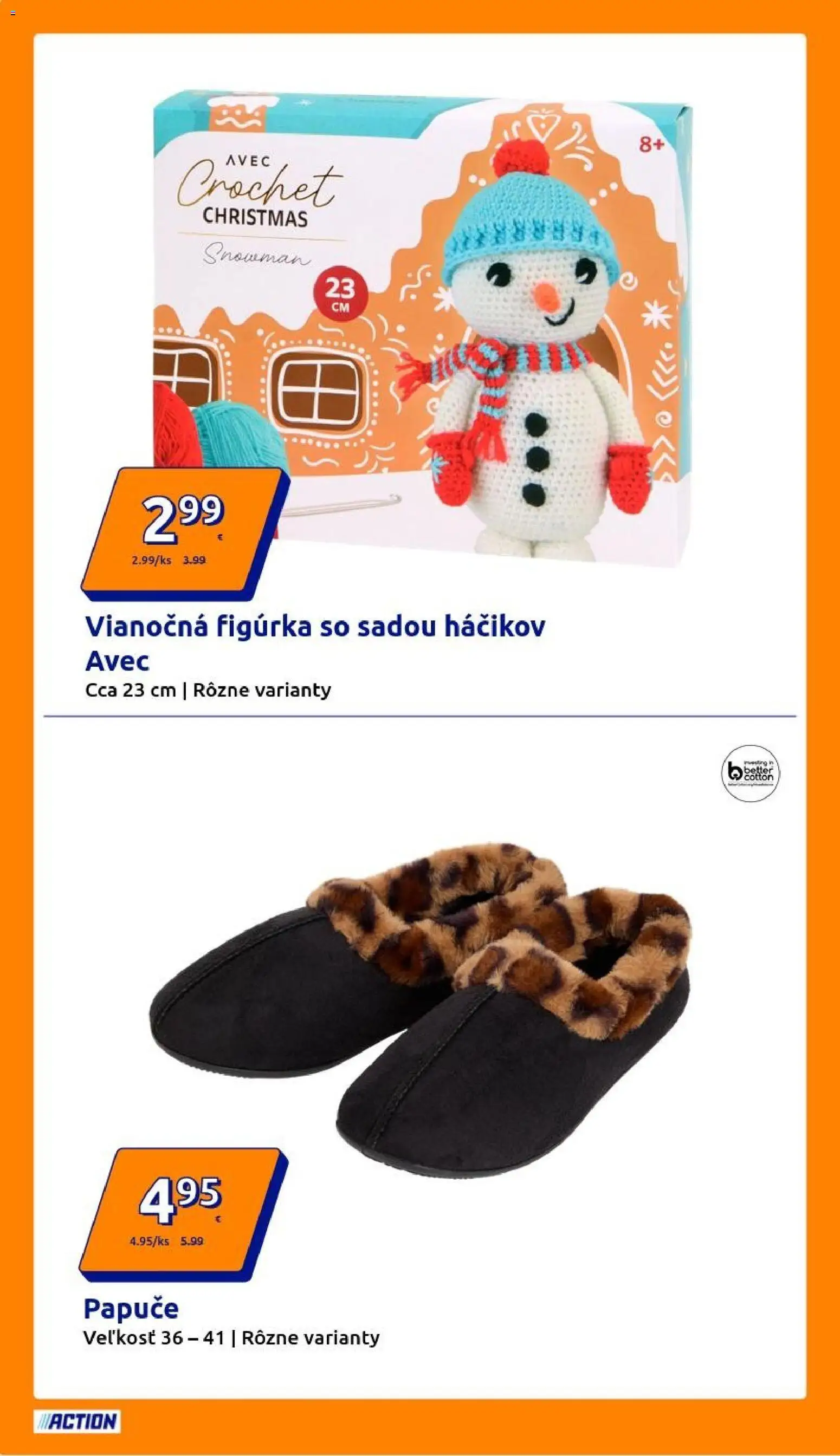 Nové Action akcie – leták je platný od 29.10.2025 | Strana: 2 | Produkty: Papuče