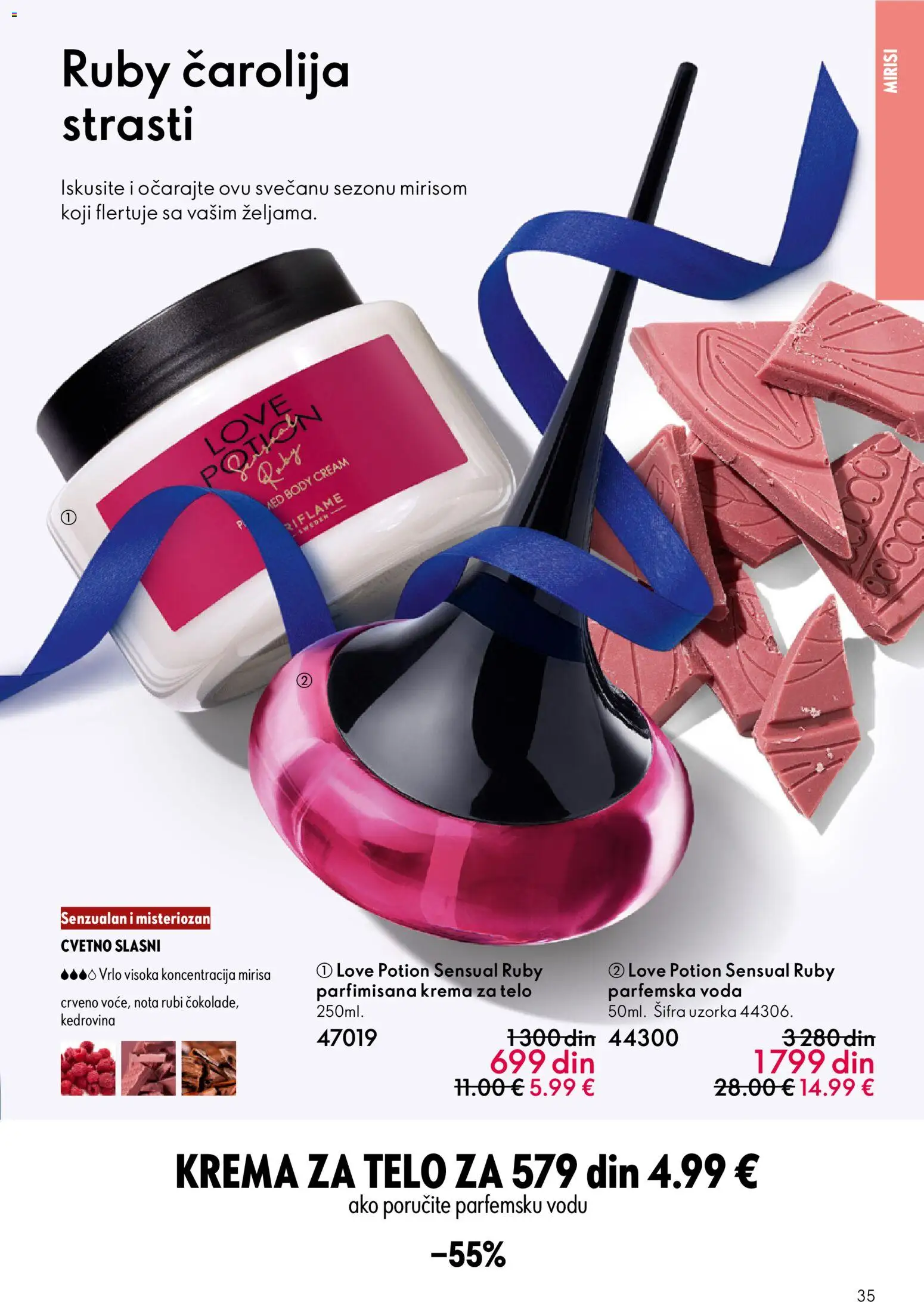 Oriflame katalog - važi od 10.12.2025 | Strana: 35 | Proizvode: Voda, Krema, Krema za telo