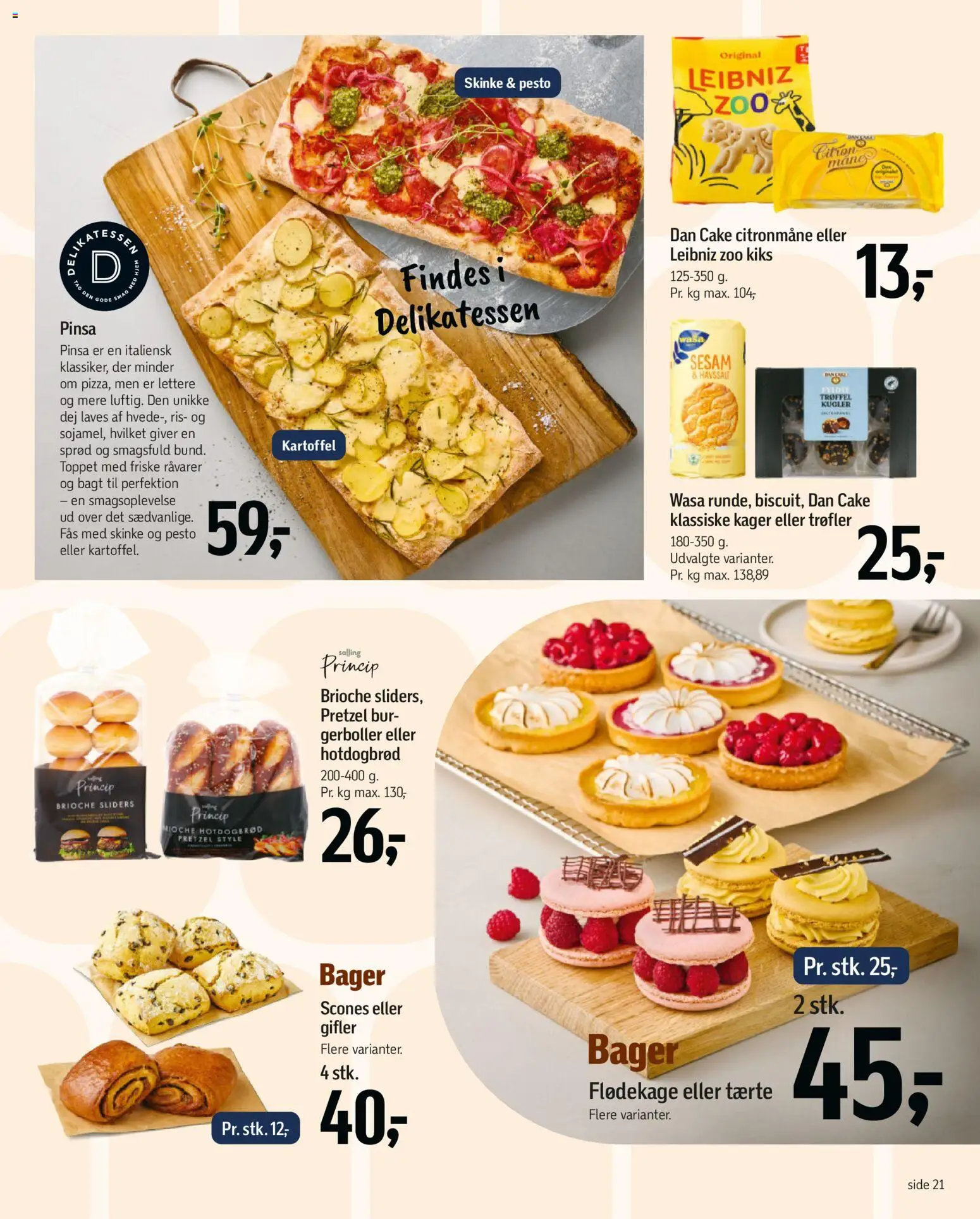 Føtex tilbudsavis – gyldig fra 07.04.2026 | Side: 31 | Produkter: Skinke, Hotdogbrød, Pesto, Citronmåne