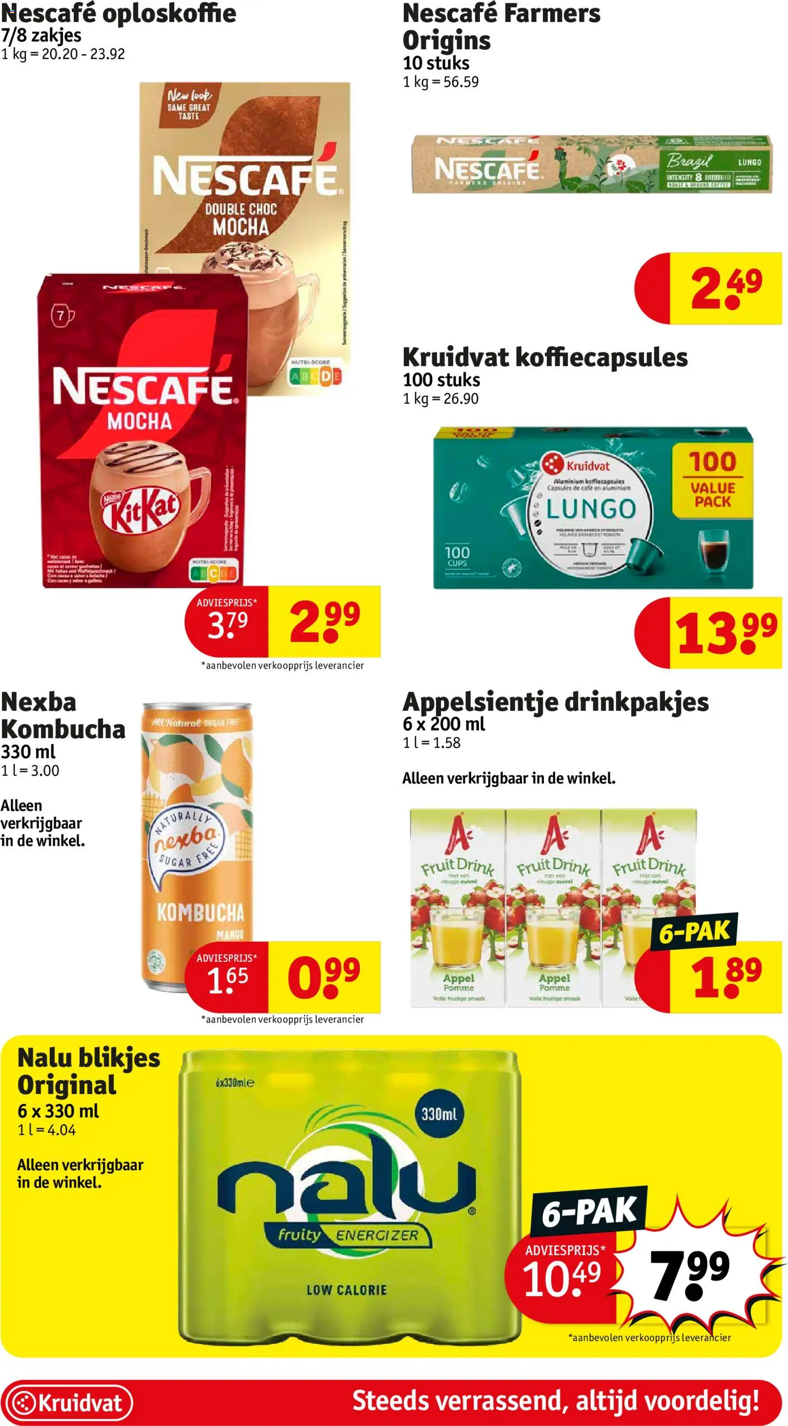{H1} | Pagina: 45 | Producten: Oploskoffie, Appel, Nescafe, Koffiecapsules