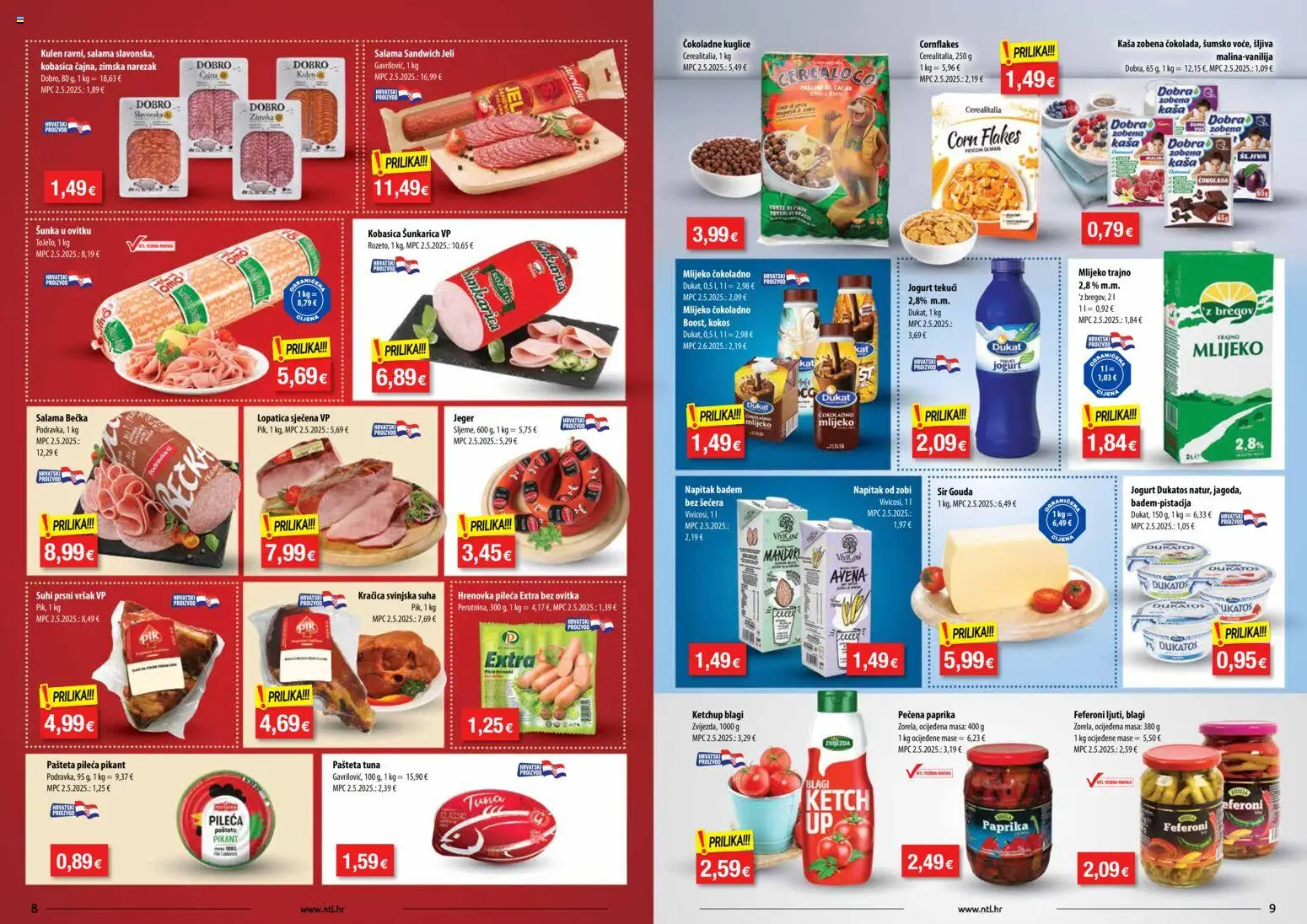NTL katalog | vrijedi od 31.12.2025 | Stranica: 5 | Proizvodi: Sir, Paprika, Kobasica, Kulen
