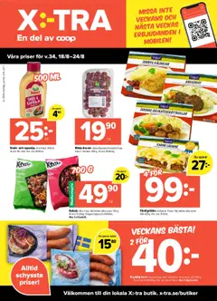 Coop X:-TRA - erbjudanden - Förhandsvisning av reklamblad från butik Coop X:-TRA aktuell från 18.08.2025