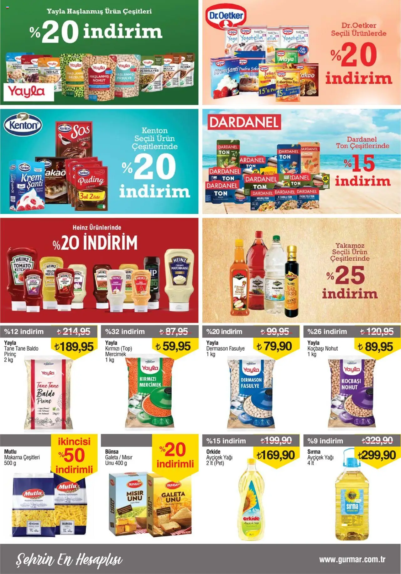 Gürmar Katalog - 16.08.2025 tarihinden itibaren geçerlidir | Sayfa: 6 | Ürünler: Fasulye, Çikolata, Pudra, Makarna