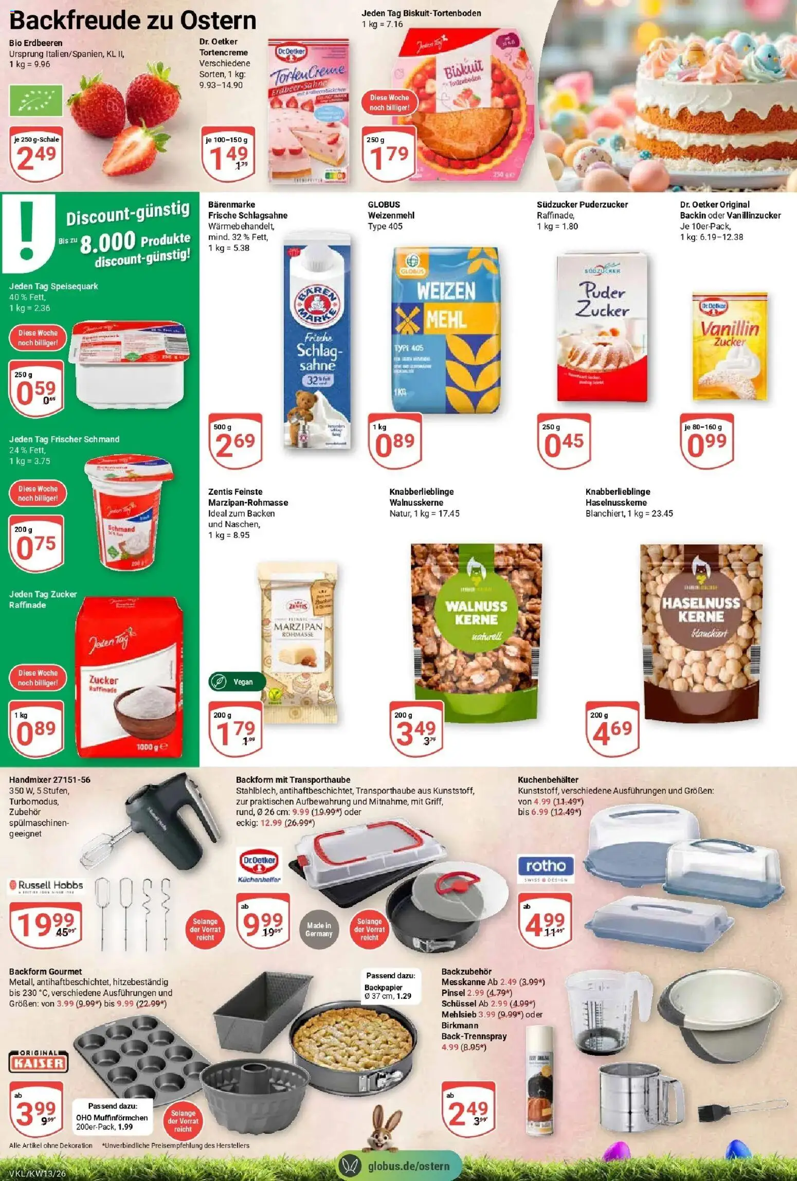 Globus prospekt Völklingen	 – gültig ab 23.03.2026 | Seite: 25 | Produkte: Mehl, Schlagsahne, Weizenmehl, Sahne