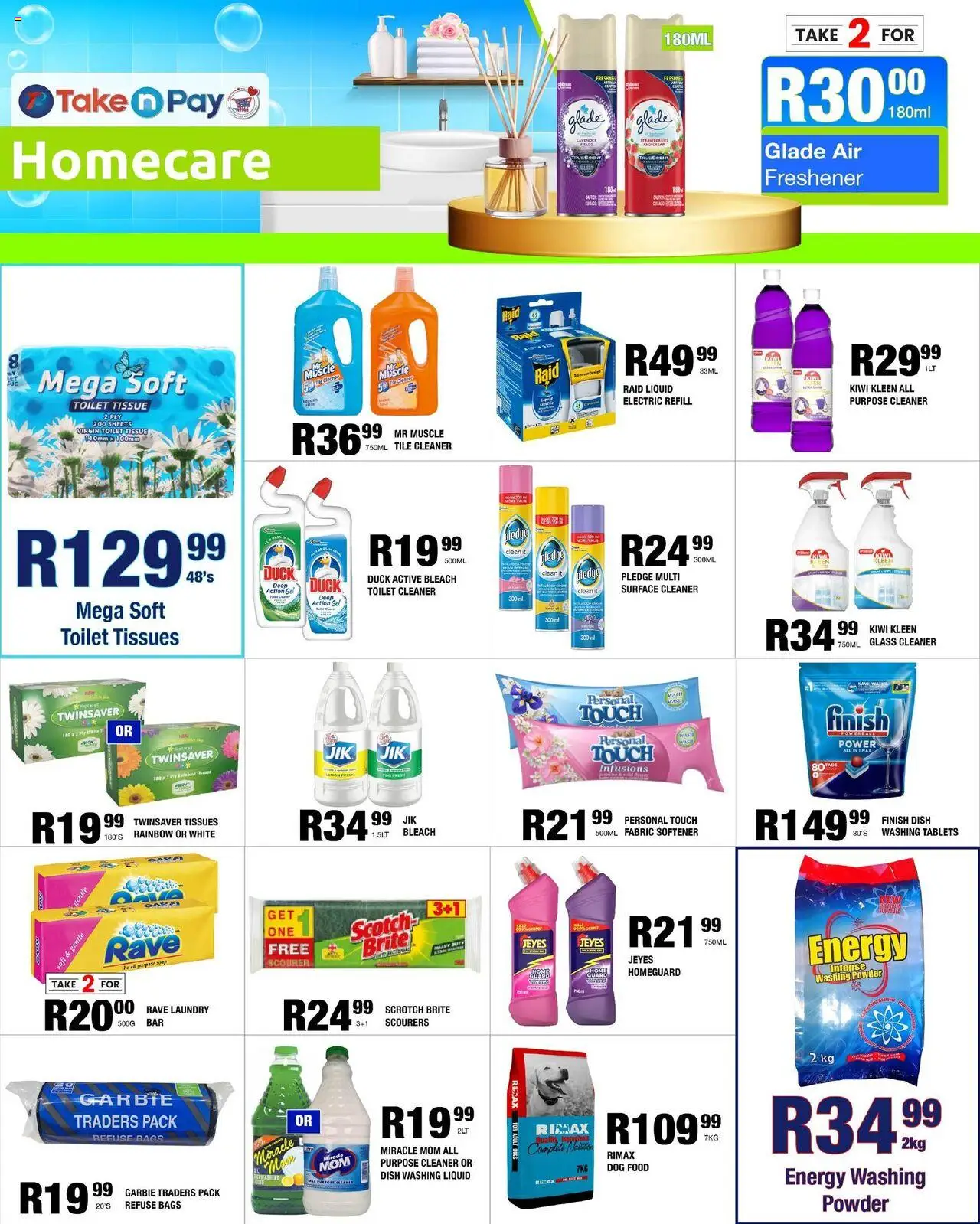 Take n Pay Specials │ valid from 18.08.2025 | Page: 6 | Products: Toilet, Surface cleaner, Bleach, Washing powder