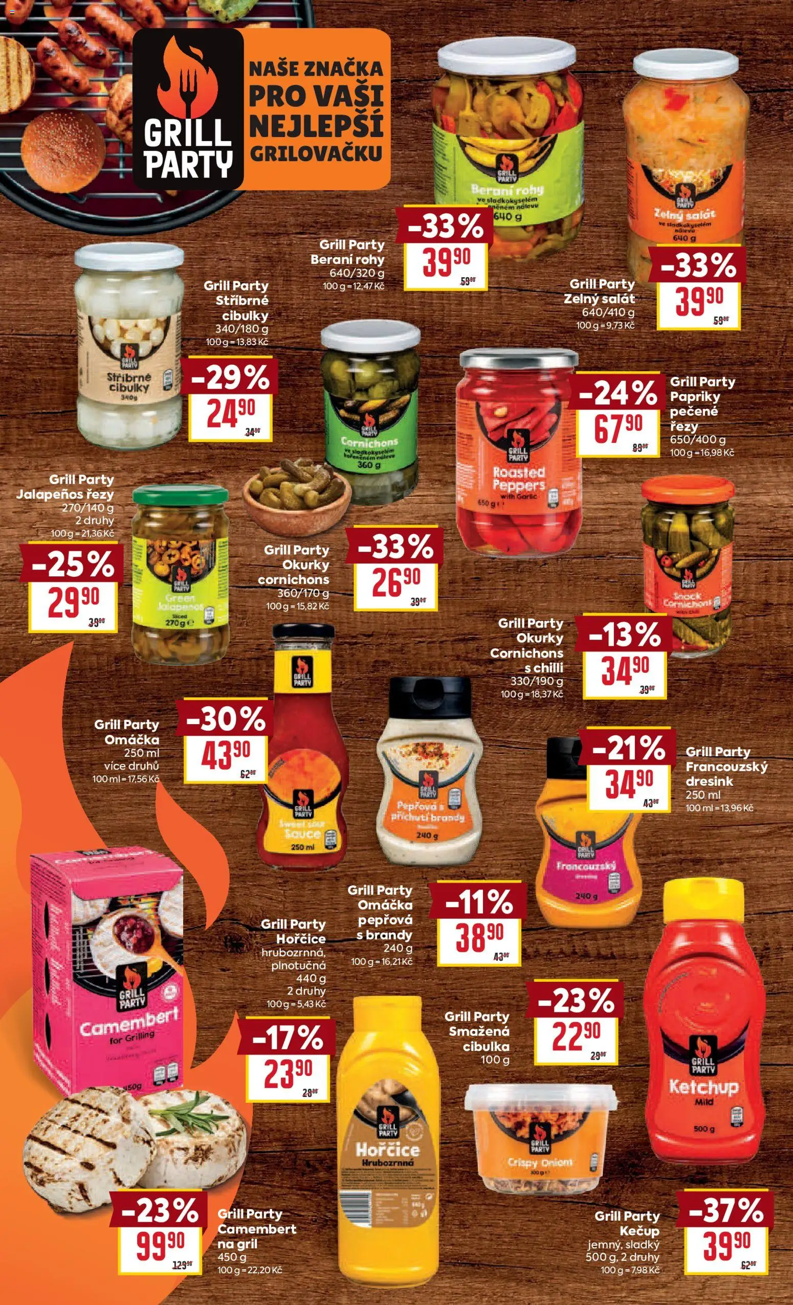 Billa leták - Grilování  od 07.04.2026 | Strana: 6 | Produkty: Kečup, Hořčice, Gril, Camembert