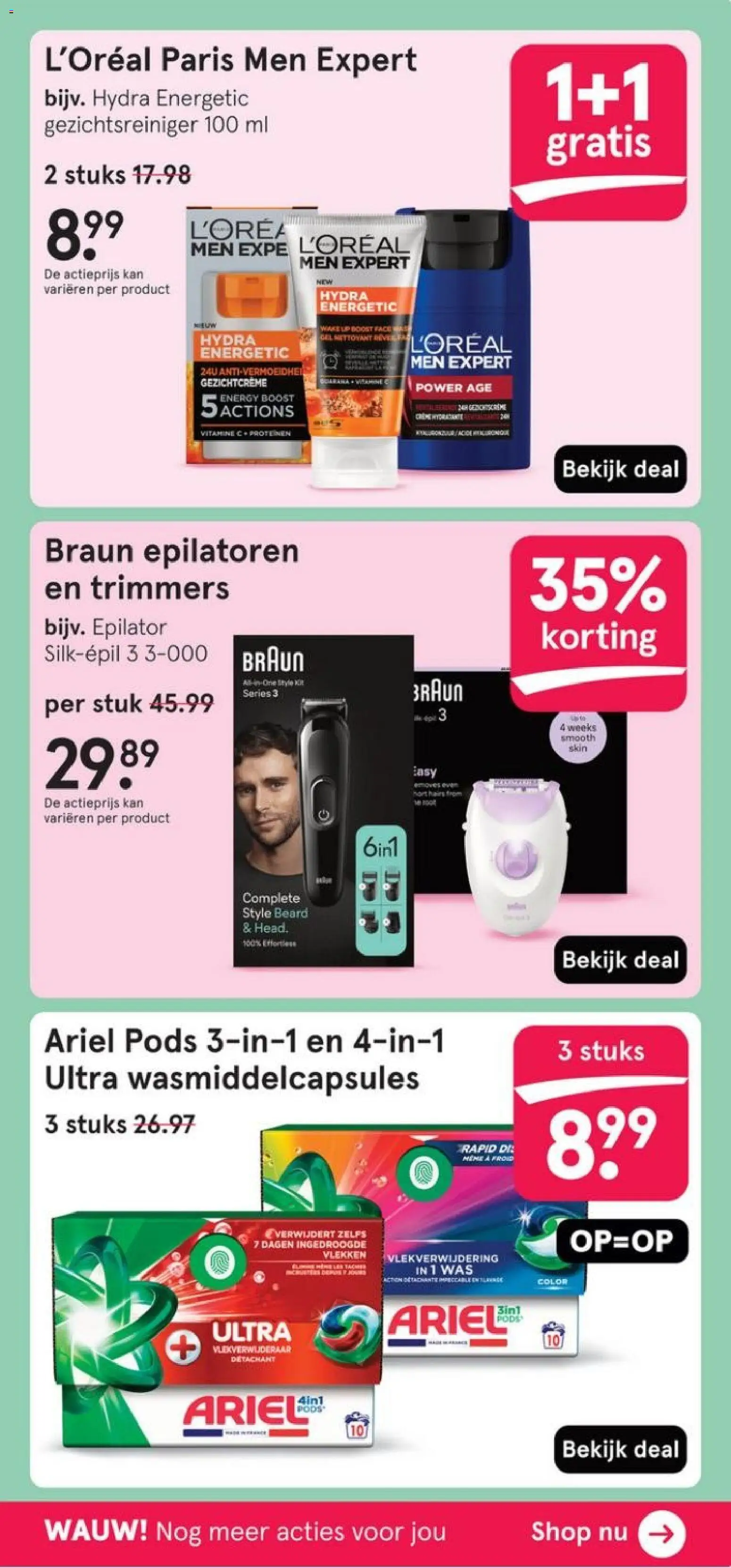 {H1} | Pagina: 31 | Producten: Trimmer, Kan, Epilator, Boost