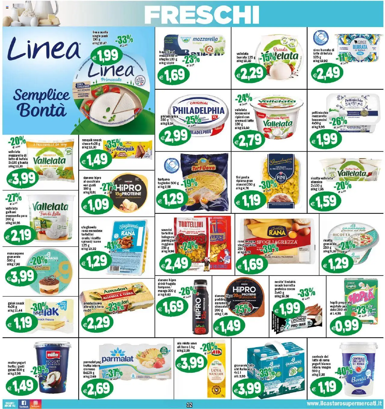 Volantino Il Castoro del 18.08.2025 | Pagina: 12 | Prodotti: Yogurt, Frutta, Mozzarella, Terra