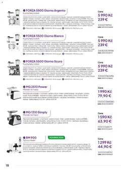 Náhled letáku Expert elektro katalog - ECG - Malé domácí spotřebiče od 01.10.2024 | Strana: 18 | Produkty: Tyčový mixér, Metla, Struhadlo, Mlýnek na maso