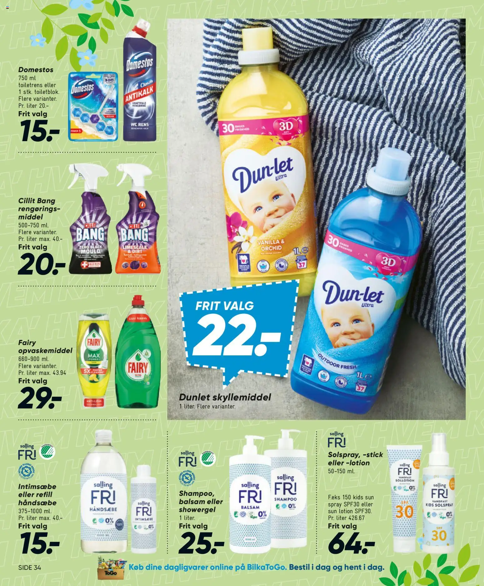 Bilka tilbudsavis – gyldig fra 01.05.2026 | Side: 55 | Produkter: Shampoo, Balsam, Skyllemiddel, Opvaskemiddel