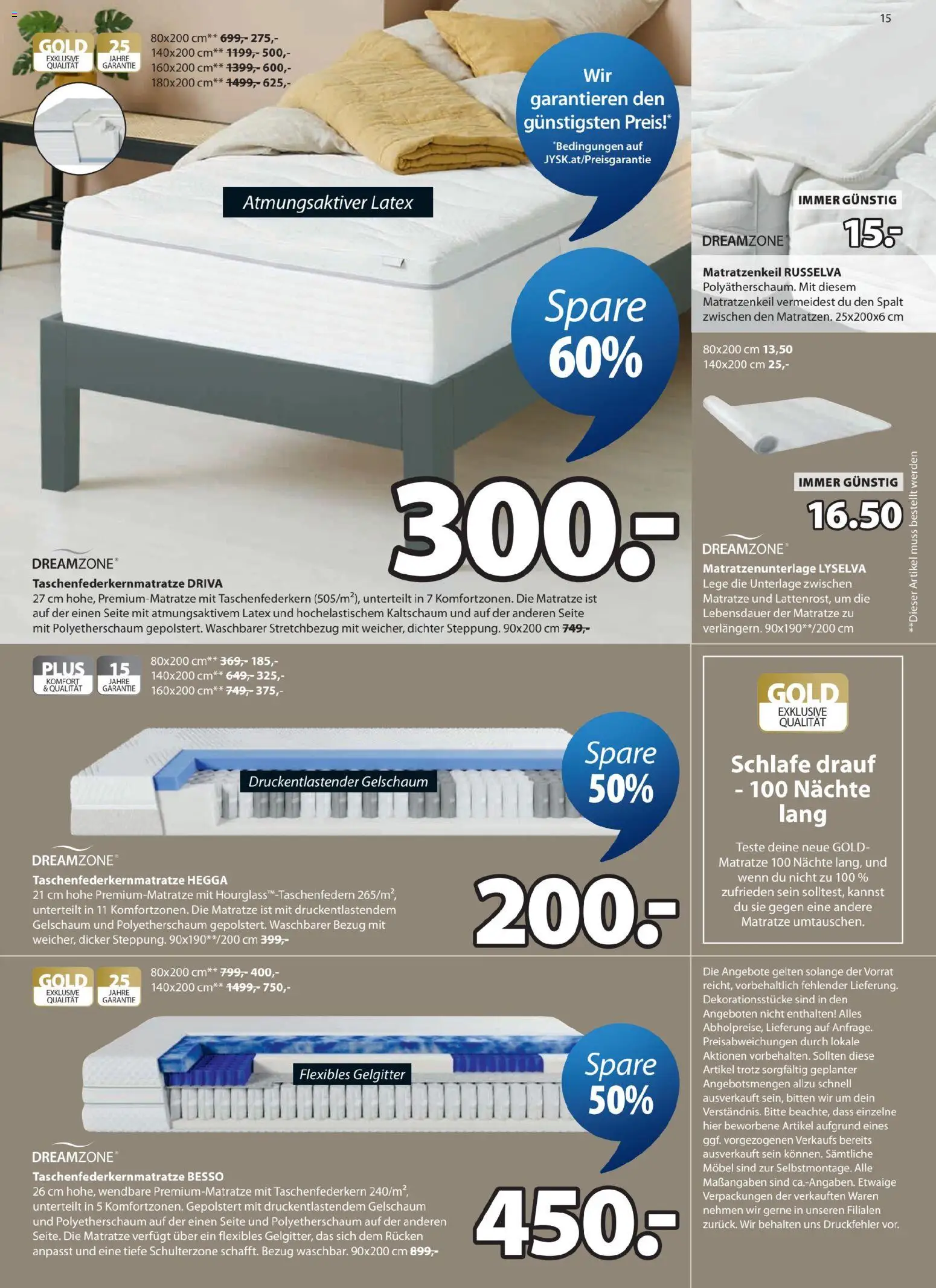 JYSK Prospekt aktuell gültig ab 28.04.2026 | Seite: 15 | Produkte: Matratze