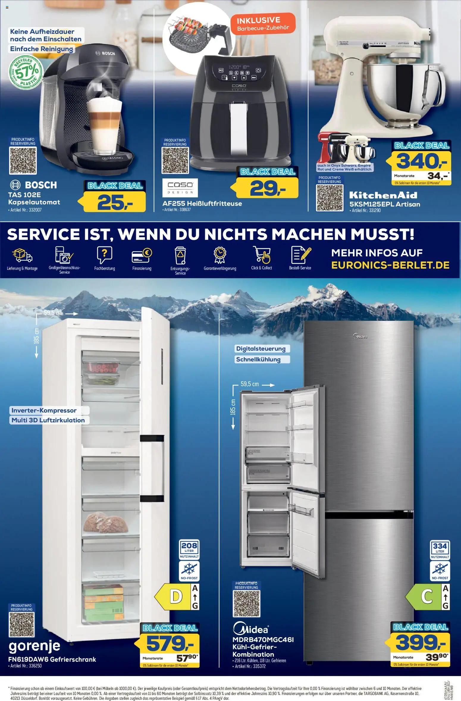 Euronics - Black Friday – gültig ab 13.11.2025 | Seite: 5 | Produkte: Bosch, Gefrierschrank, Creme, Heißluftfritteuse