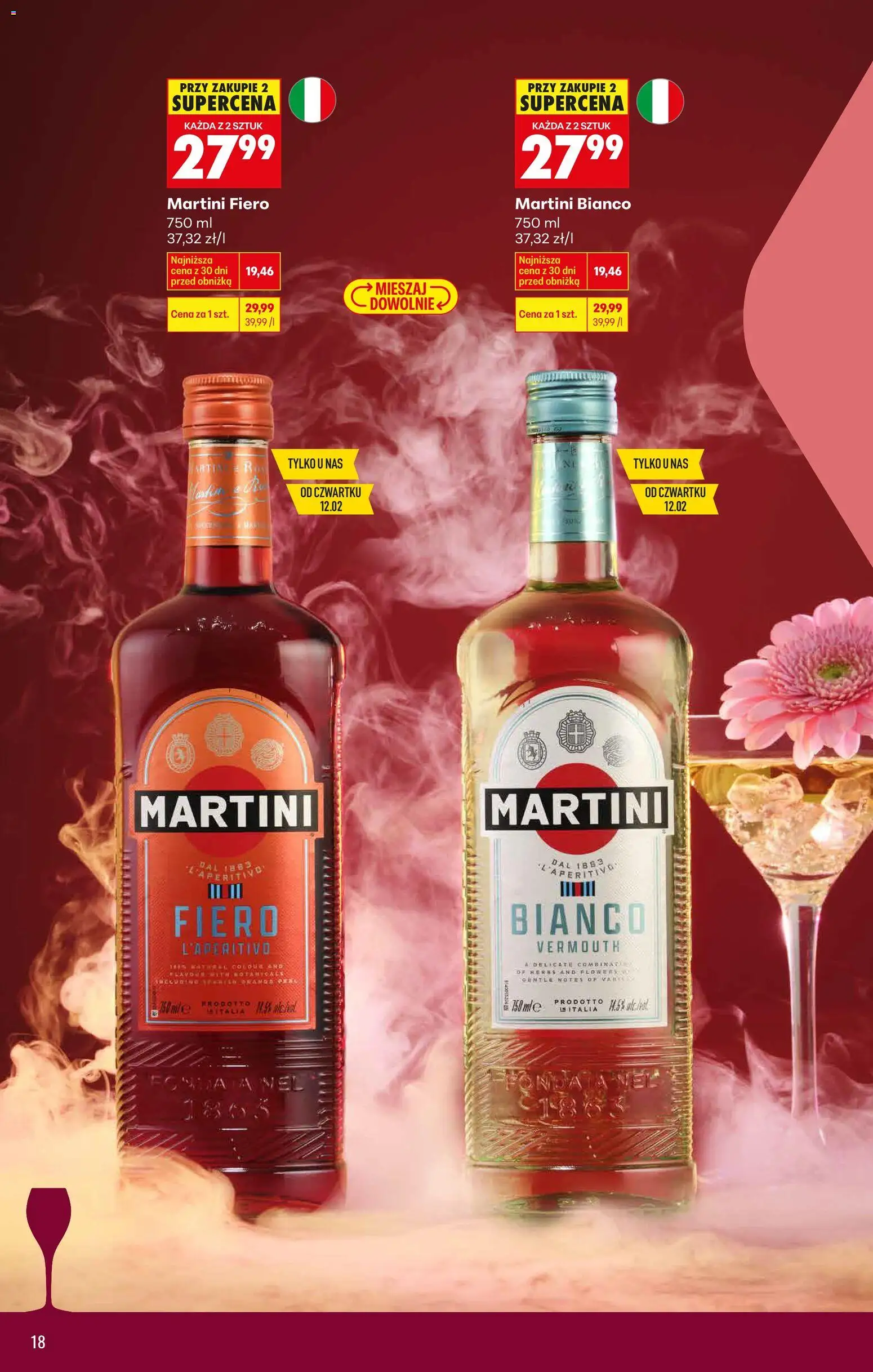 Biedronka Polsko leták - Czas na toast od 09.02.2026 | Strana: 26 | Produkty: Martini, Vermouth, Aperitivo