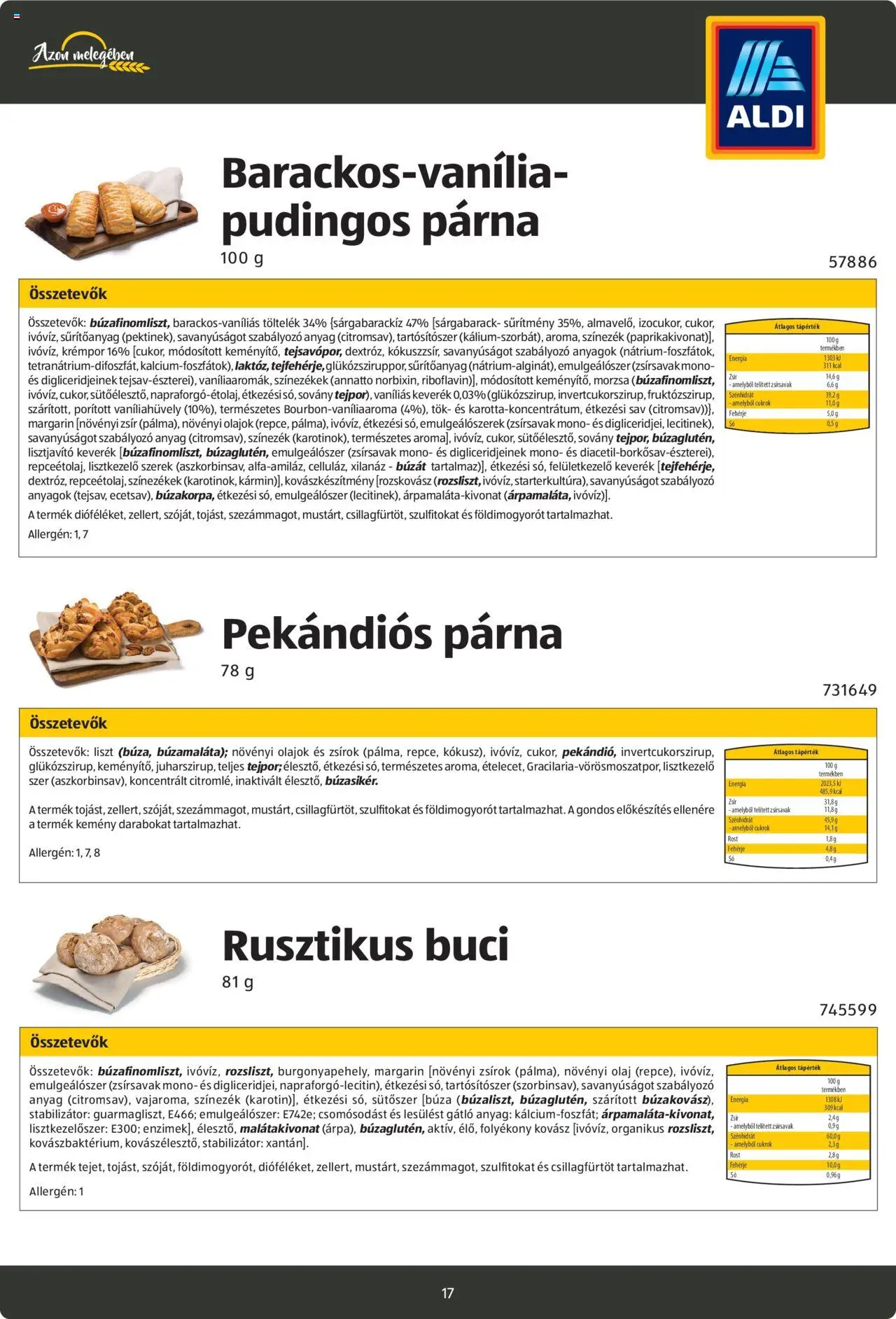 Aldi akciós ujság - amely érvényes a következő dátumtól: 26.08.2024 | Oldal: 17 | Termékek: Margarin, Fehérje, Gluténmentes, Rozskovász