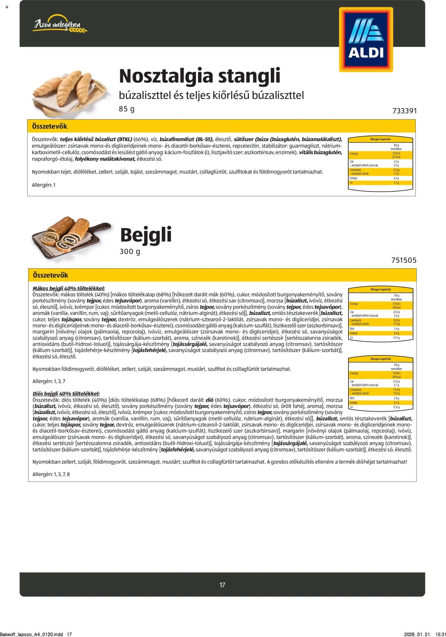 Aldi akciós ujság - amely érvényes a következő dátumtól: 26.08.2024 | Oldal: 17 | Termékek: Margarin, Kakaópor, Só, Rozskovász