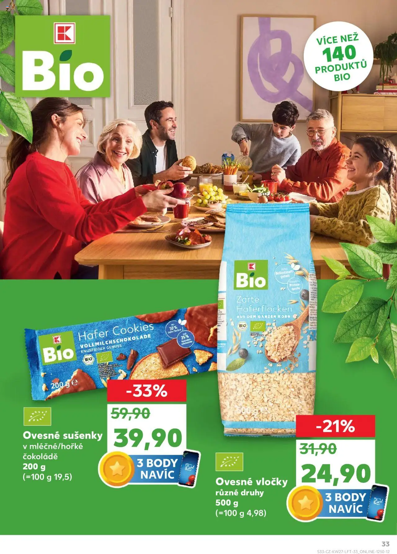 Kaufland leták od 02.07.2025 | Strana: 33 | Produkty: Vločky, Body, Protein, Sušenky