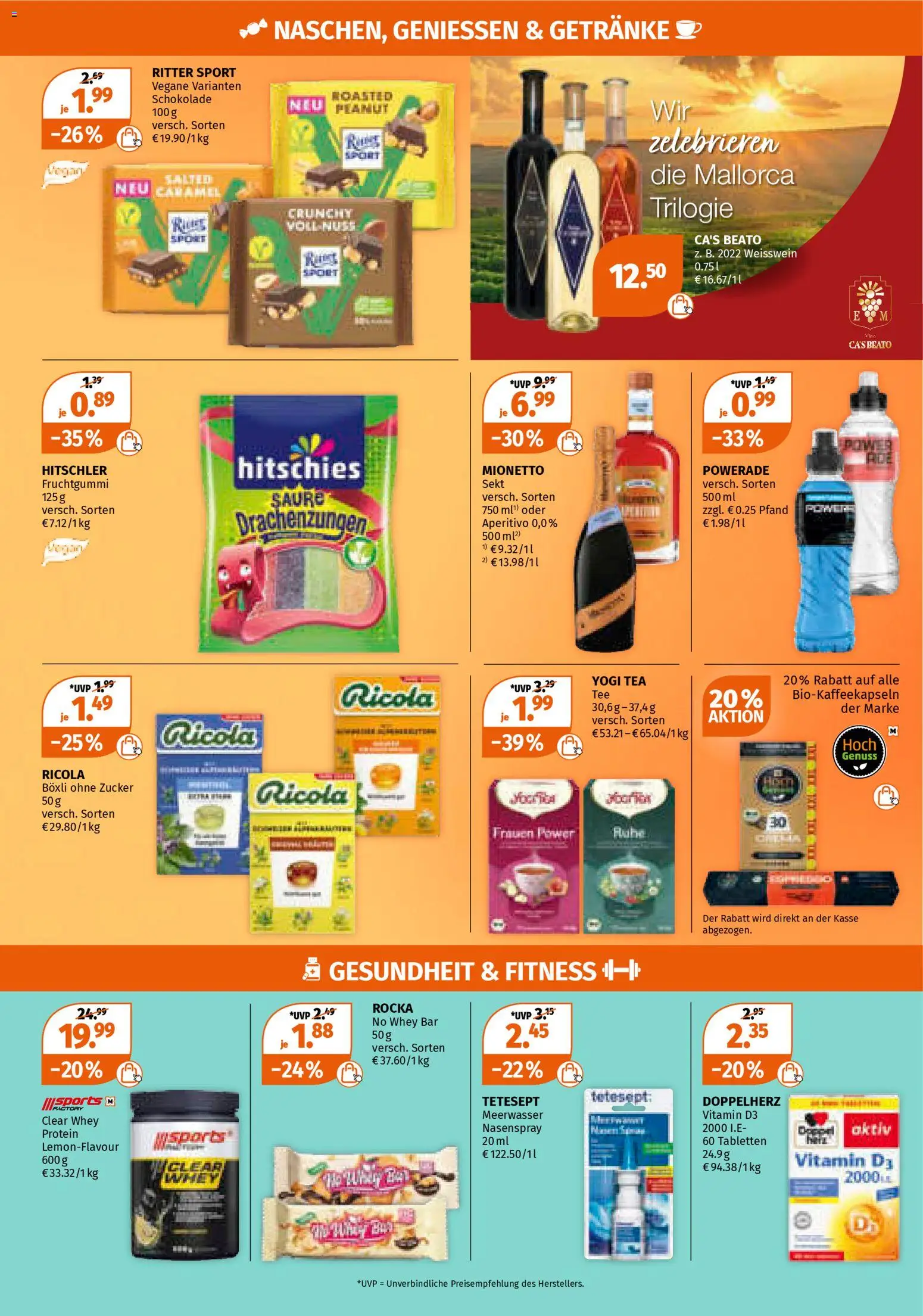 Müller Prospekt 	 – gültig ab 05.01.2026 | Seite: 10 | Produkte: Schokolade, Weißwein, Sekt, Tee