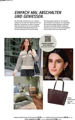 Coop City Aktionen – gültig ab 01.09.2025 | Seite: 2 | Produkte: Kühler, Bluse, Hose, Handtasche