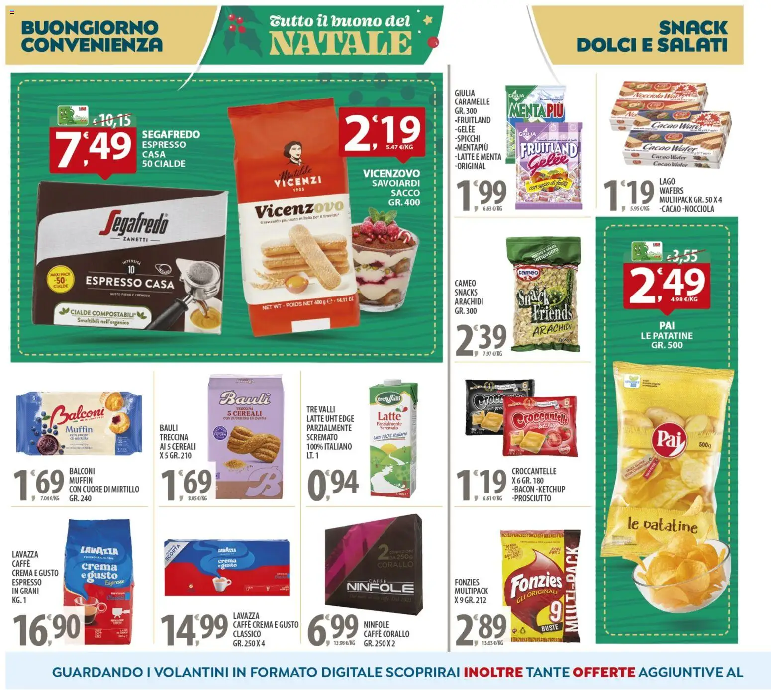 Volantino SISA del 16.12.2025 | Pagina: 12 | Prodotti: Crema, Latte, Prosciutto, Muffin