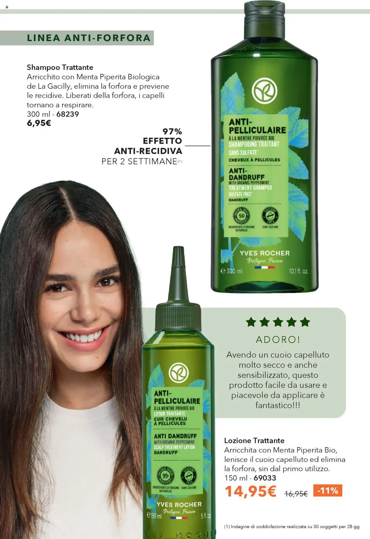 Volantino Yves Rocher del 23.09.2025 | Pagina: 50 | Prodotti: Shampoo, Silicone, Menta