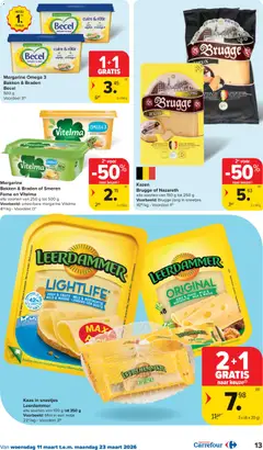 Carrefour folder week 11 - Voorbeeld van een folder van Carrefour, geldig van 11.03.2026 | Pagina: 13 | Producten: Melk, Kaas