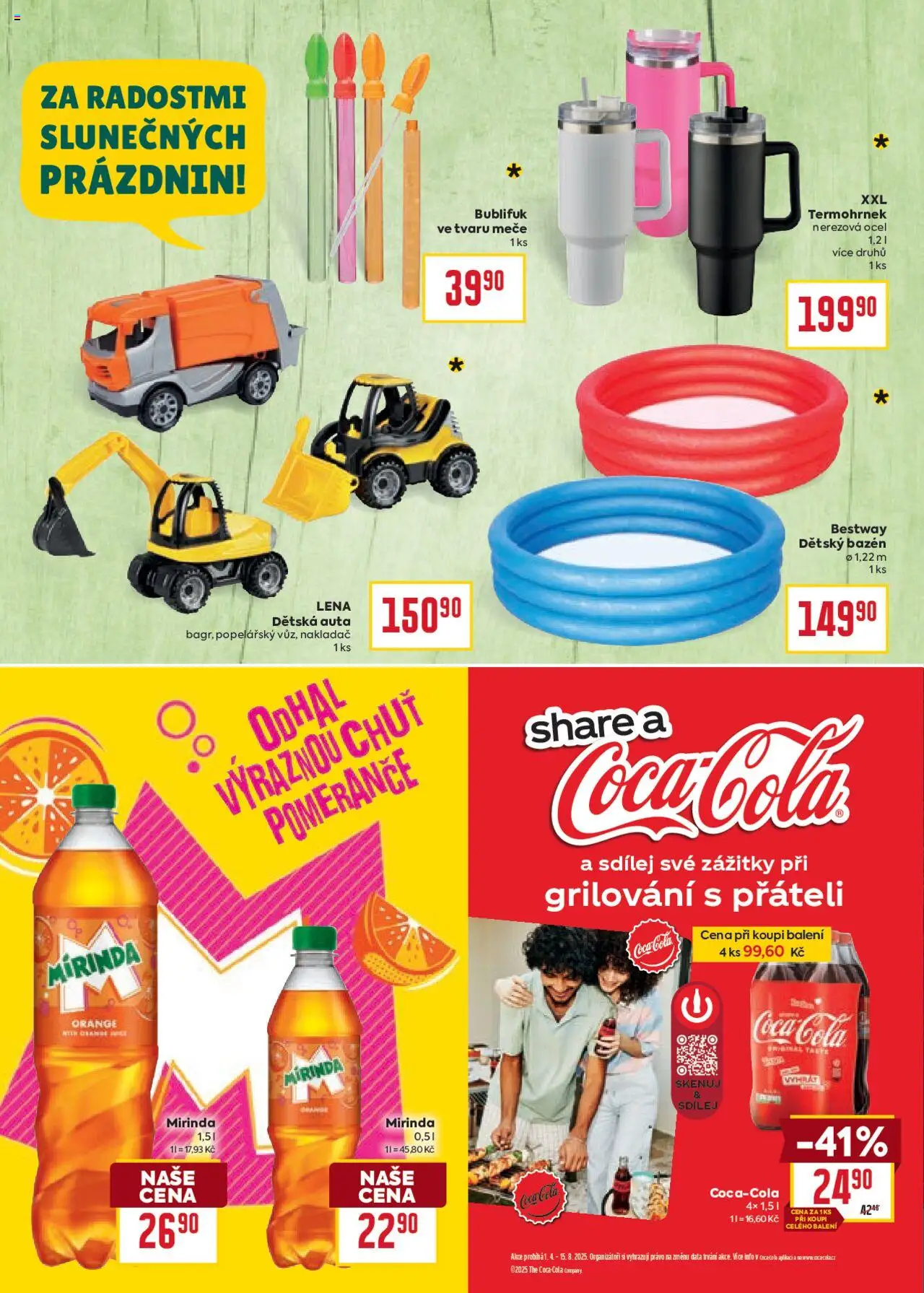 Billa Velký leták od 18.06.2025 | Strana: 12 | Produkty: Pomeranče, Dětský bazén, Bublifuk, Cola