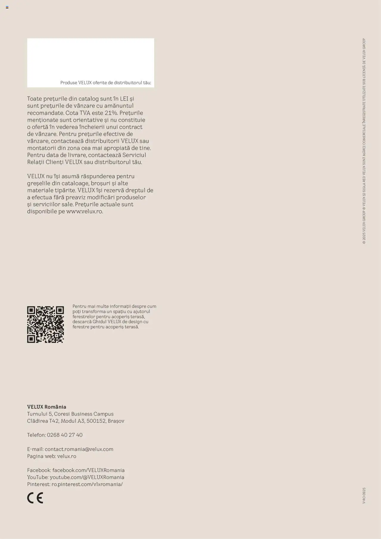 Noul catalog Velux – valabil de la 25.02.2025 | Pagină: 42 | Produse: Telefon