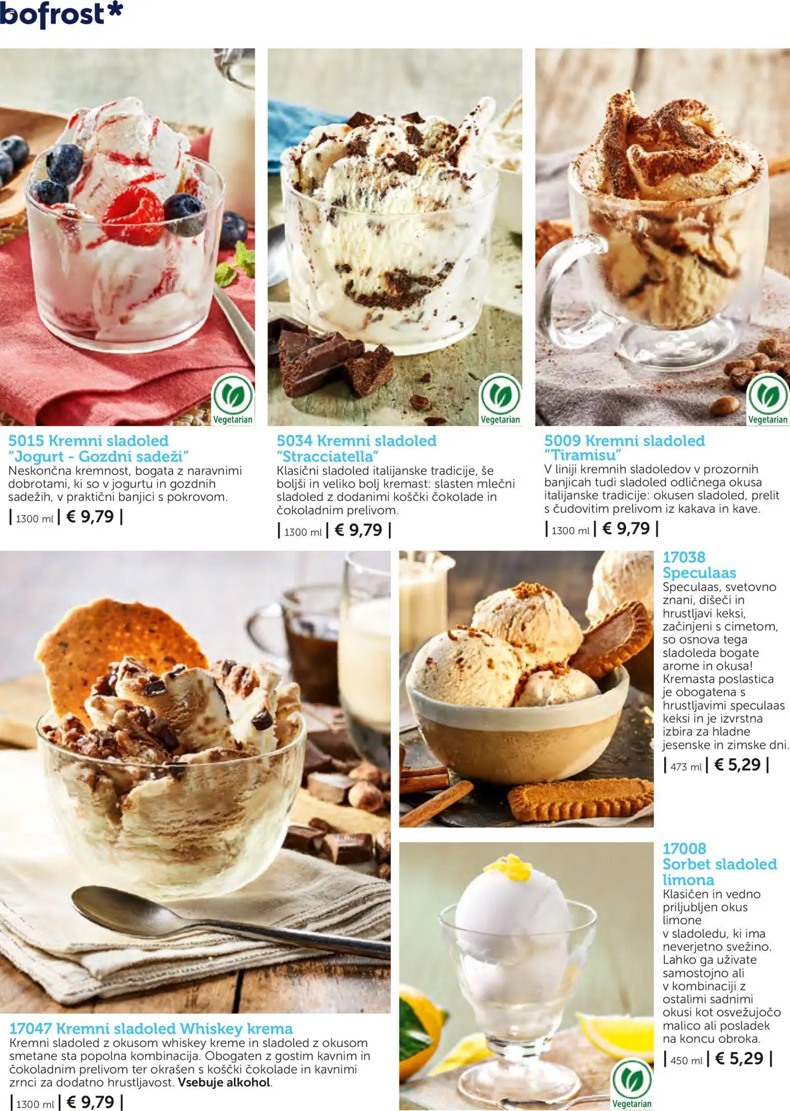 Novi Bofrost katalog ponudbe – veljaven od 01.11.2025 | Stran: 8 | Izdelki: Keksi, Krema, Sladoled, Limona