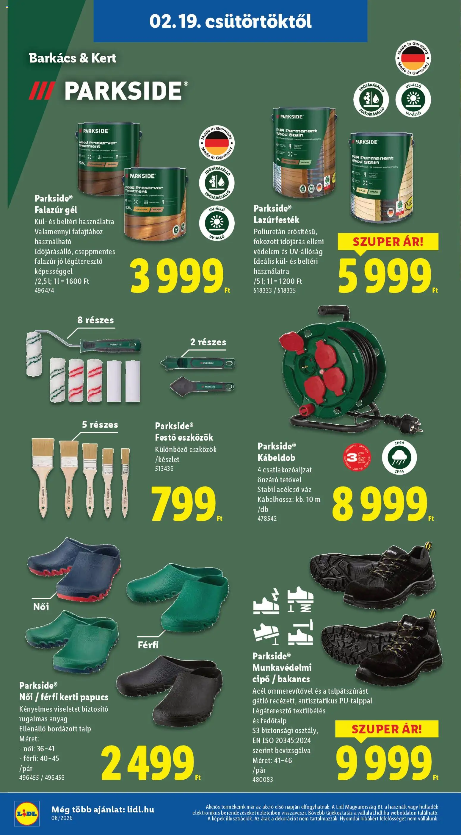 Lidl akciós ujság - amely érvényes a következő dátumtól: 19.02.2026 | Oldal: 6