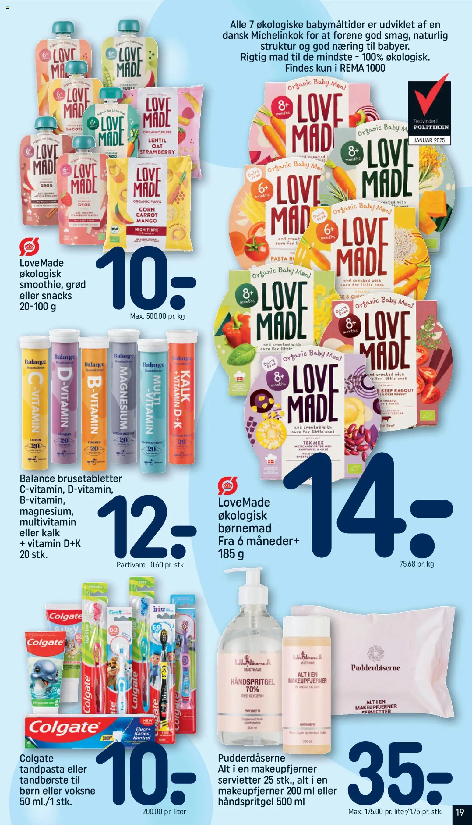 Rema 1000 tilbudsavis – gyldig fra 11.01.2026 | Side: 19 | Produkter: Mango, Tandpasta, Pasta, Chips