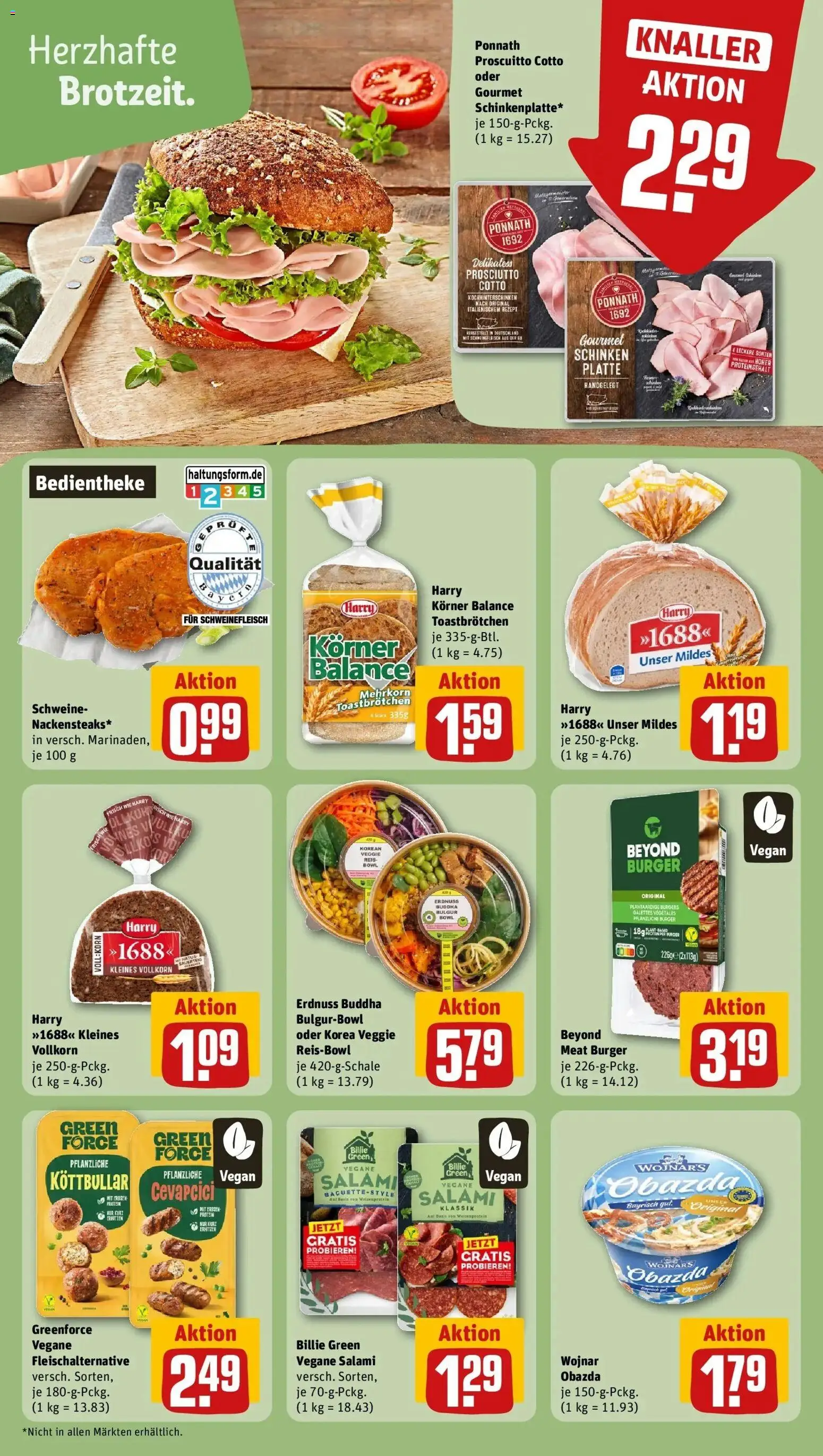 Rewe Prospekt Vohenstrauß	 – gültig ab 01.03.2026 | Seite: 20 | Produkte: Toast, Burger, Salami, Reis