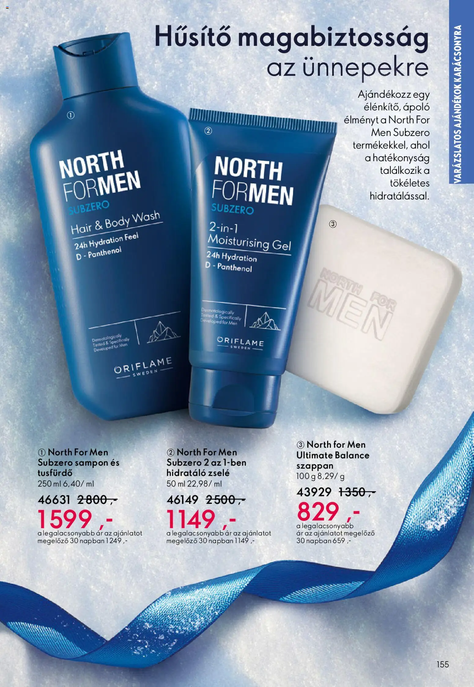 Oriflame akciós ujság - amely érvényes a következő dátumtól: 03.12.2025 | Oldal: 155 | Termékek: Body, Sampon, Szappan, Tusfürdő