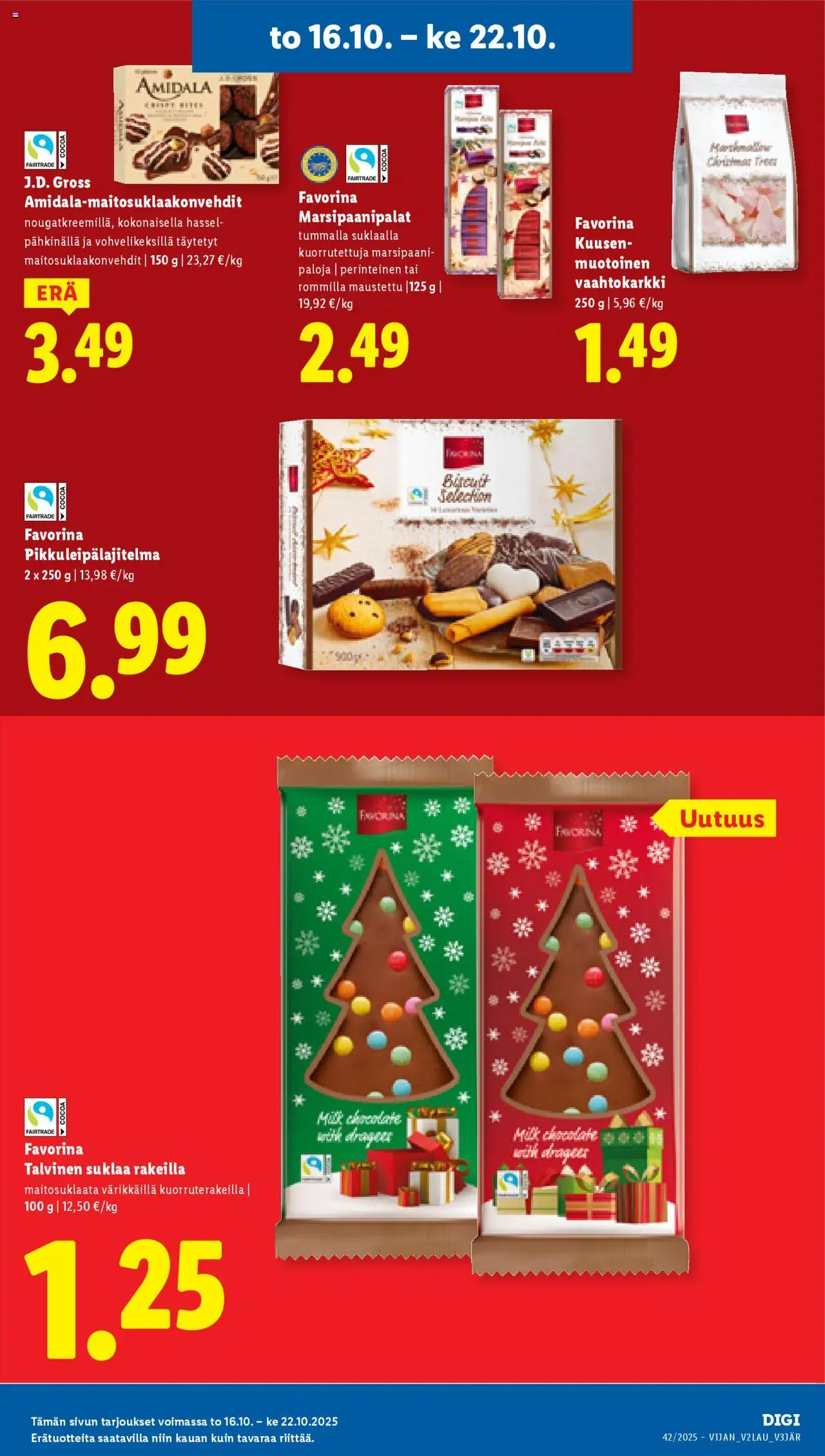 Lidl tarjoukset – voimassa 16.10.2025 alkaen | Sivu: 10 | Tuotteet: Suklaa