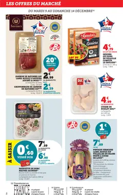 bi1 - Prévisualisation de bi1 catalogue Noël valide à partir de 08.12.2025 | Page: 2 | Produits: Volaille, Beurre, Jambon, Porc