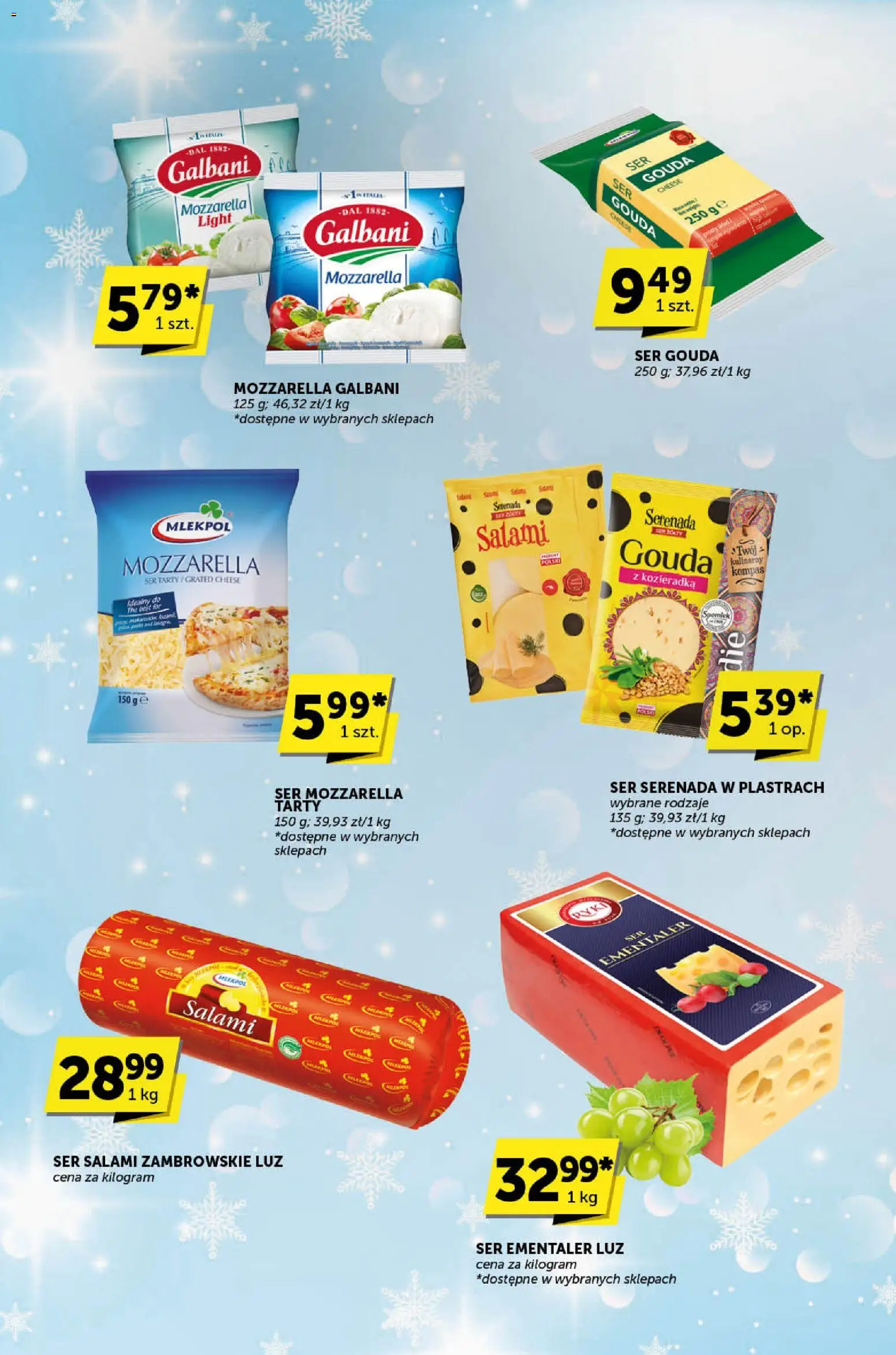 Groszek Gazetka - Katalog od 27.12.2025 | Strona: 4 | Produkty: Ser, Salami, Mozzarella, Ser gouda
