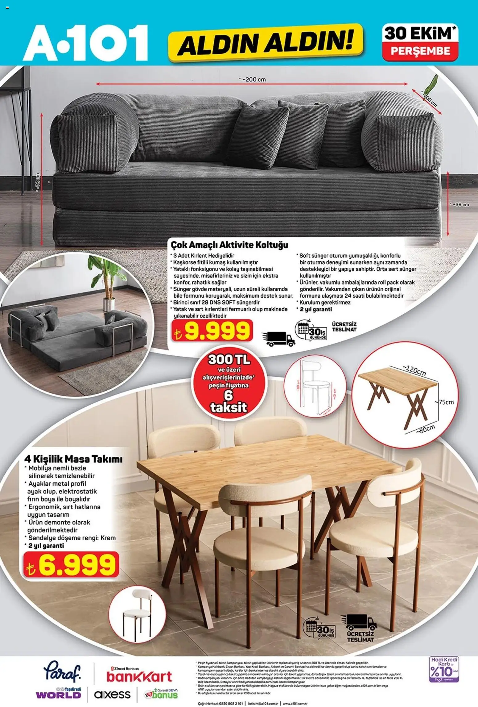 A101 Katalog Aldın Aldın - 30.10.2025 tarihinden itibaren geçerlidir | Sayfa: 10 | Ürünler: Yatak, Masa, Krem, Fırın