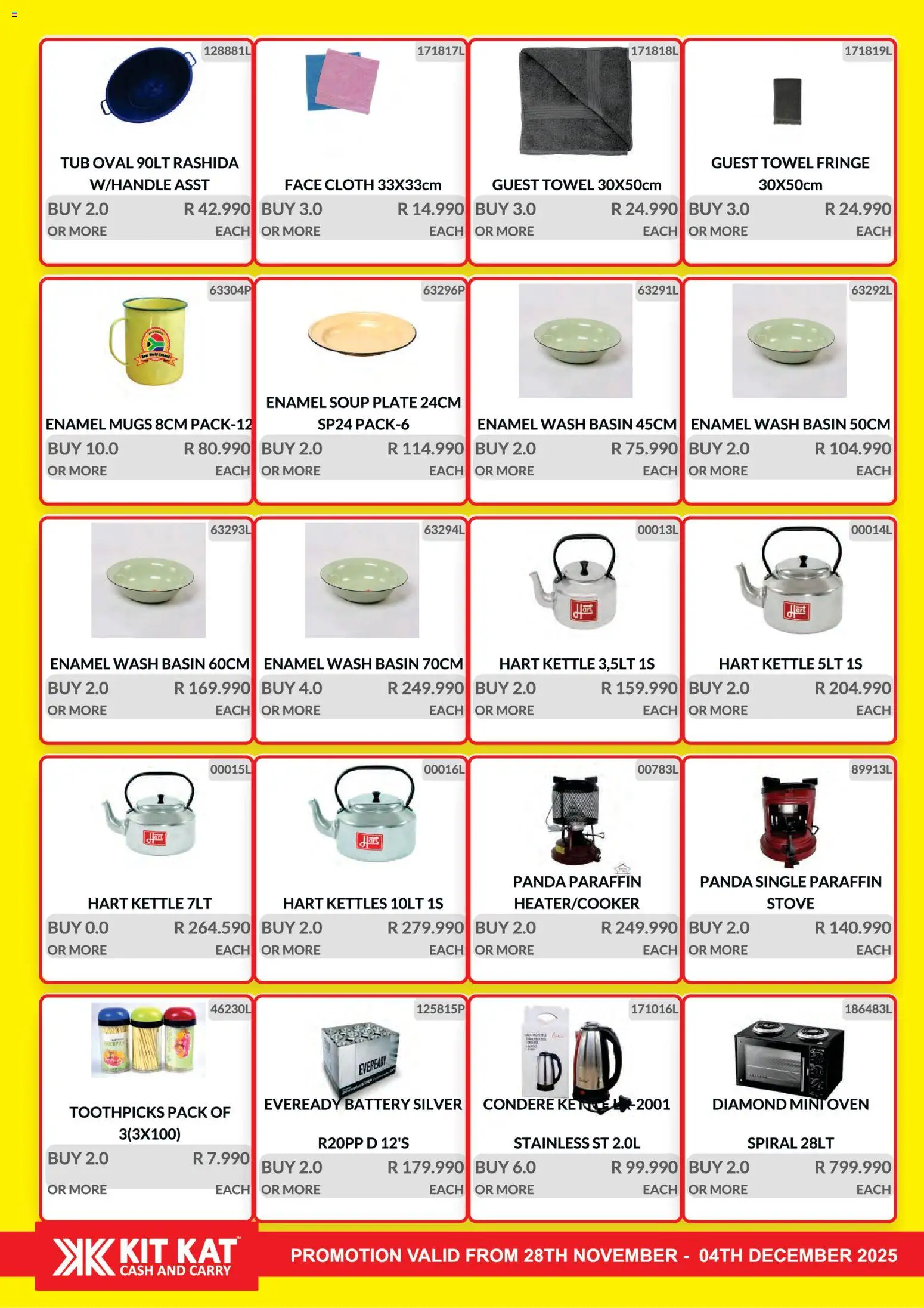 New KIT KAT Cash & Carry catalogue – valid from 28.11.2025 | Page: 31 | Products: Oven, Stove, Battery, Basin