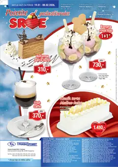 Klasik torta Malina-keks, Frozen rectangular Malina-keks cake - pregled Trnava Promet kataloga - važi od 19.01.2026 | Strana: 24