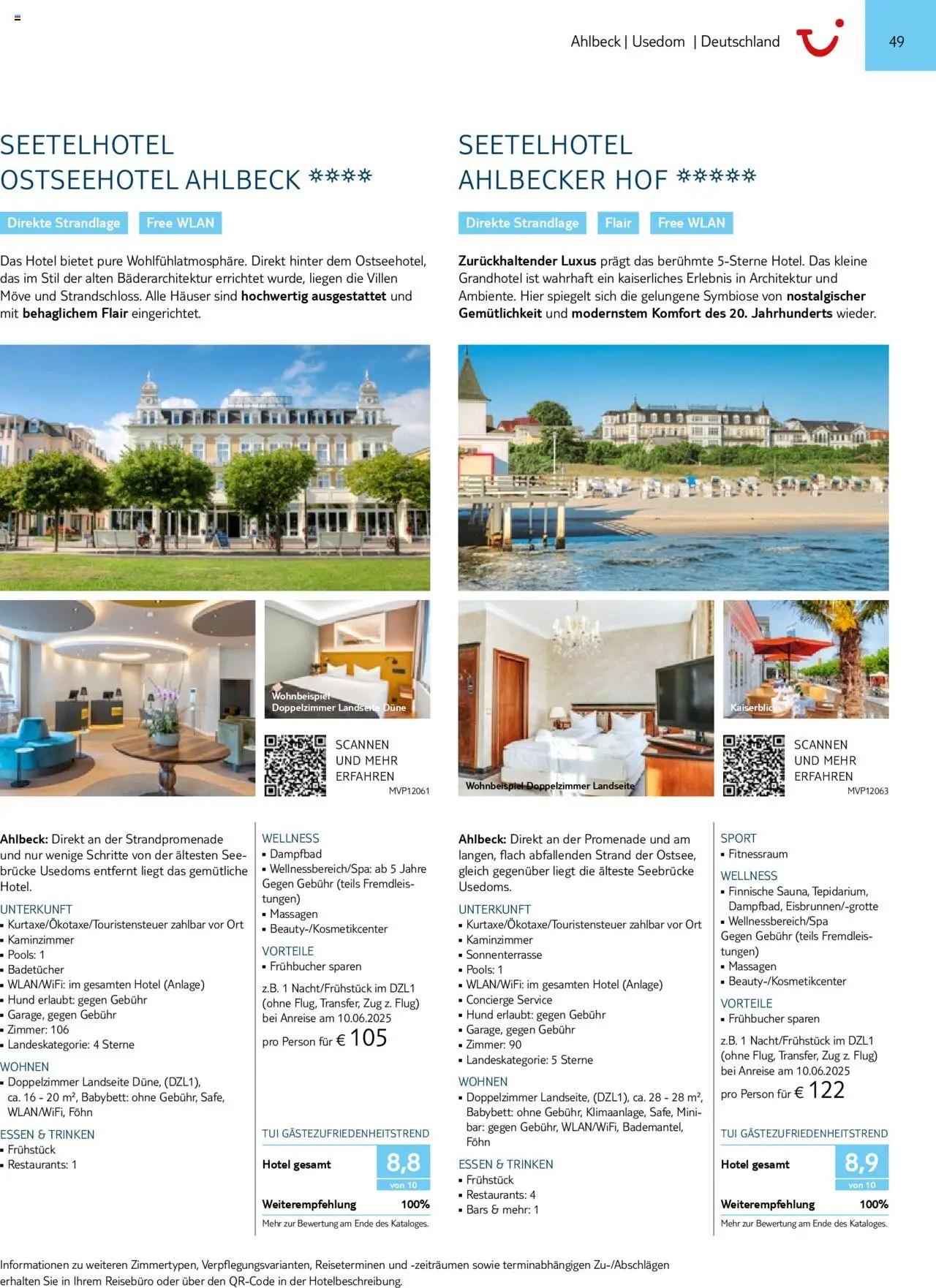 TUI Prospekt 	 – gültig ab 01.11.2024 | Seite: 49 | Produkte: Babybett, Föhn