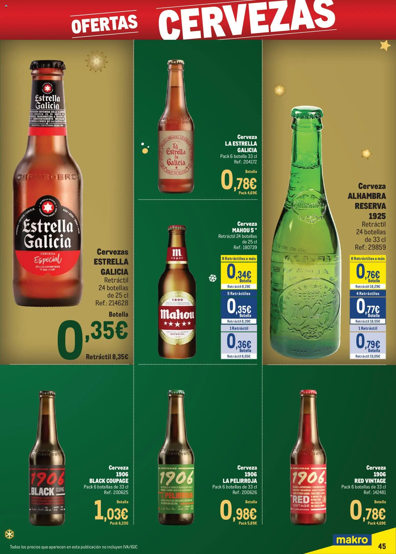 Makro - Precios Sur │ válido desde el 24.11.2025 | Página: 45 | Productos: Cerveza