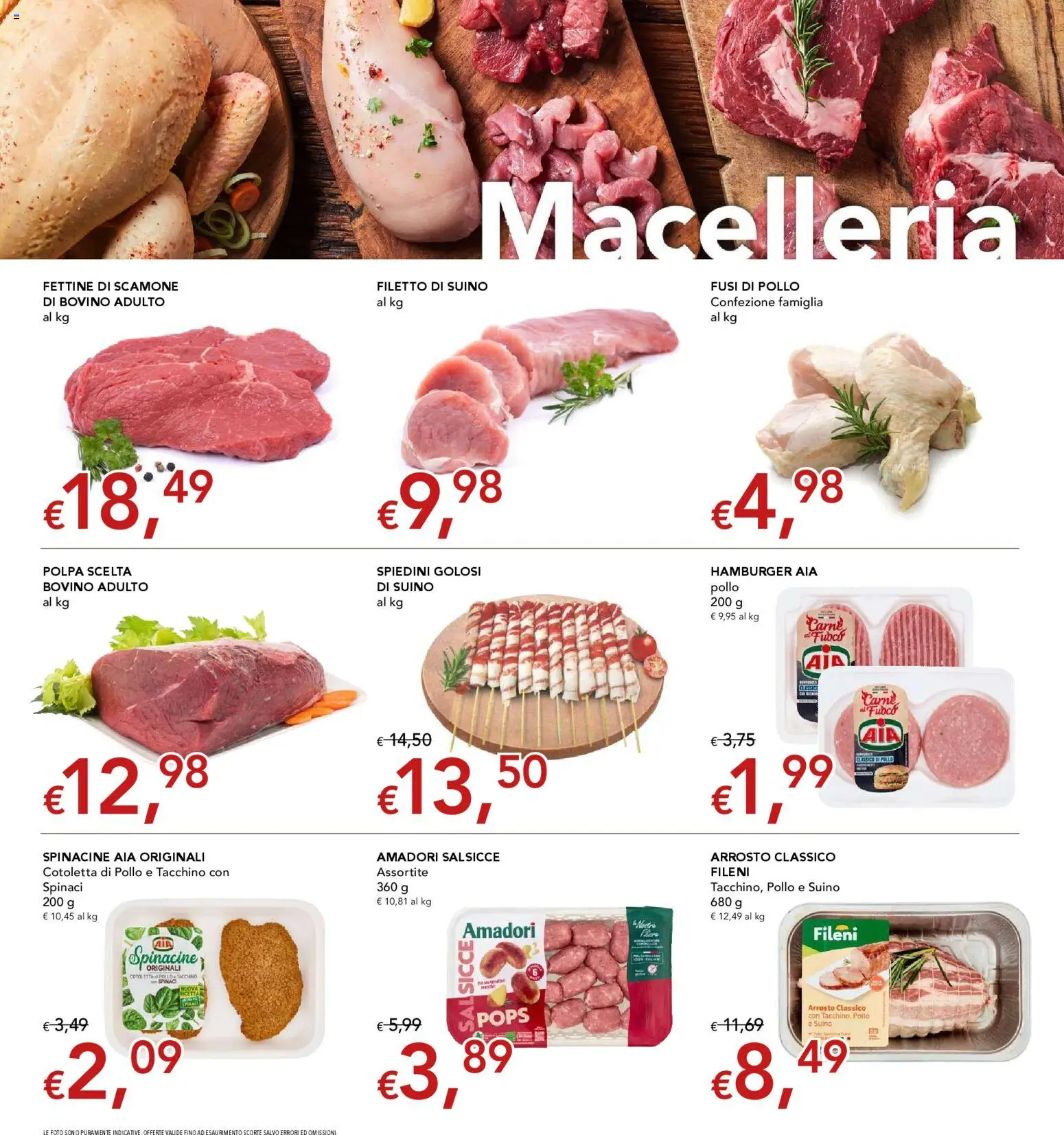 Volantino Migross del 20.11.2025 | Pagina: 3 | Prodotti: Pollo, Tacchino, Hamburger, Spiedini