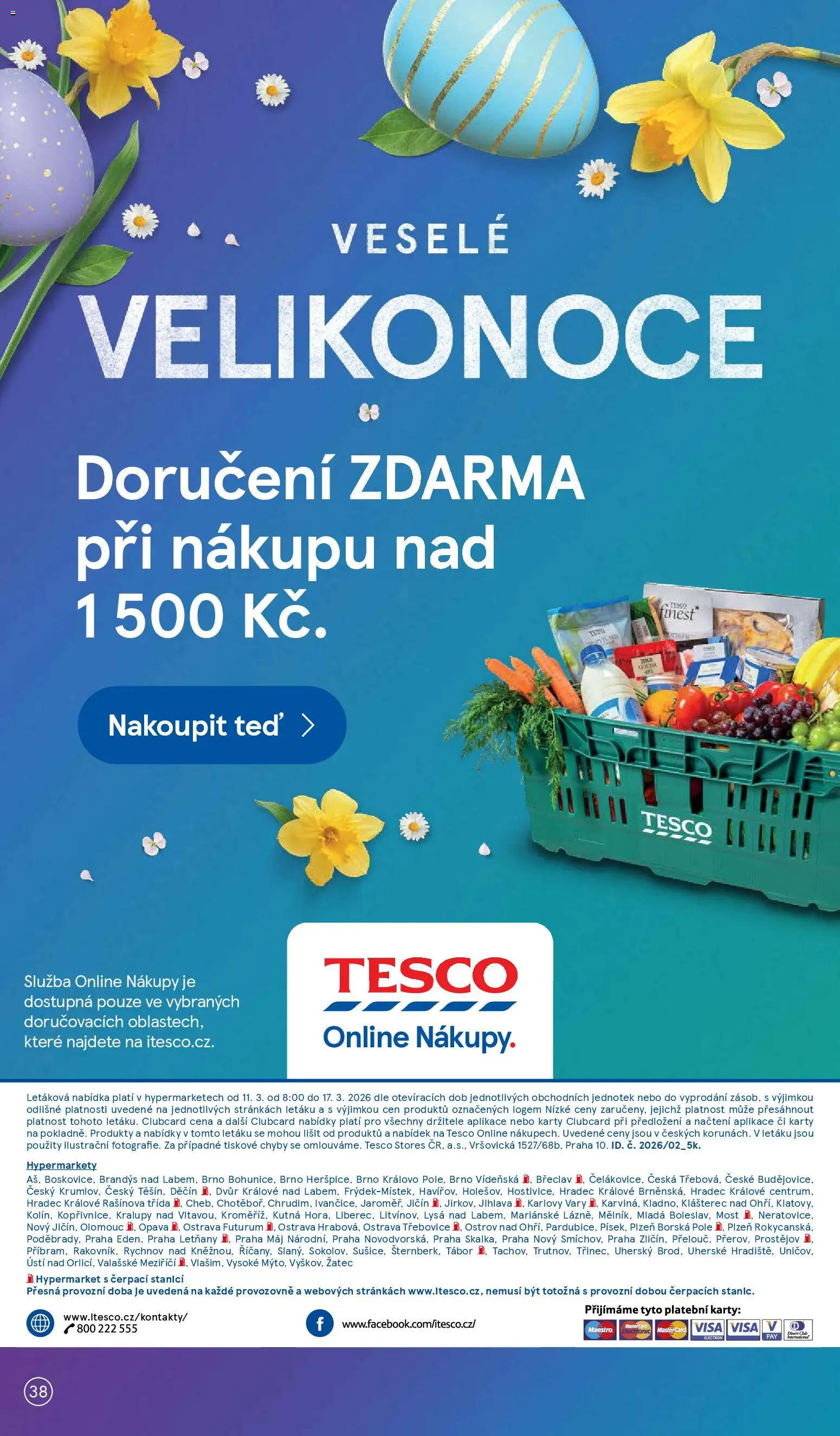 Tesco leták - Hypermarket od 11.03.2026 | Strana: 38 | Produkty: Mošt, Karty, Futurum