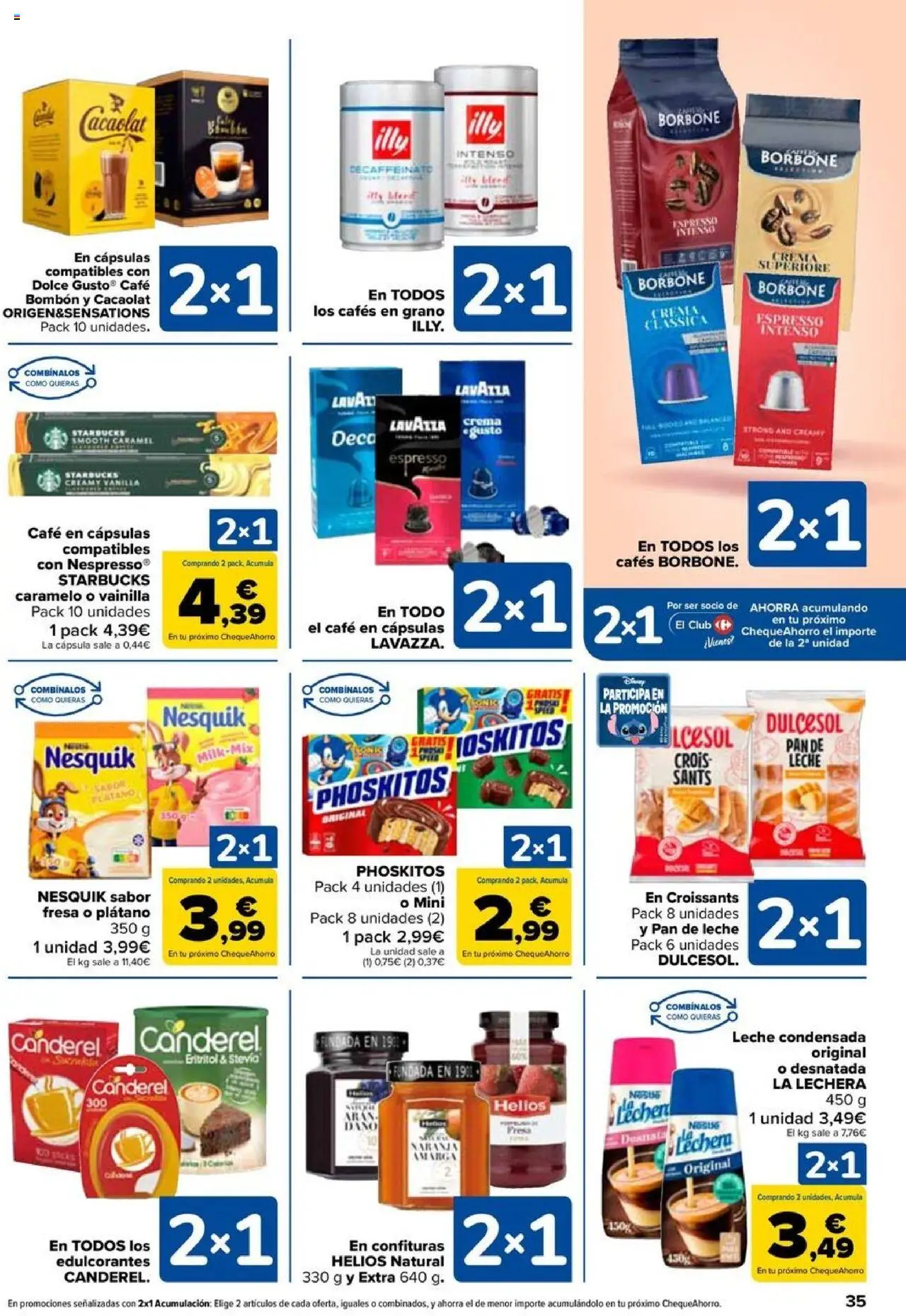 Carrefour folleto │ válido desde el 11.09.2025 | Página: 35 | Productos: Leche, Πισίνα, Φαρίνα, Café en cápsulas