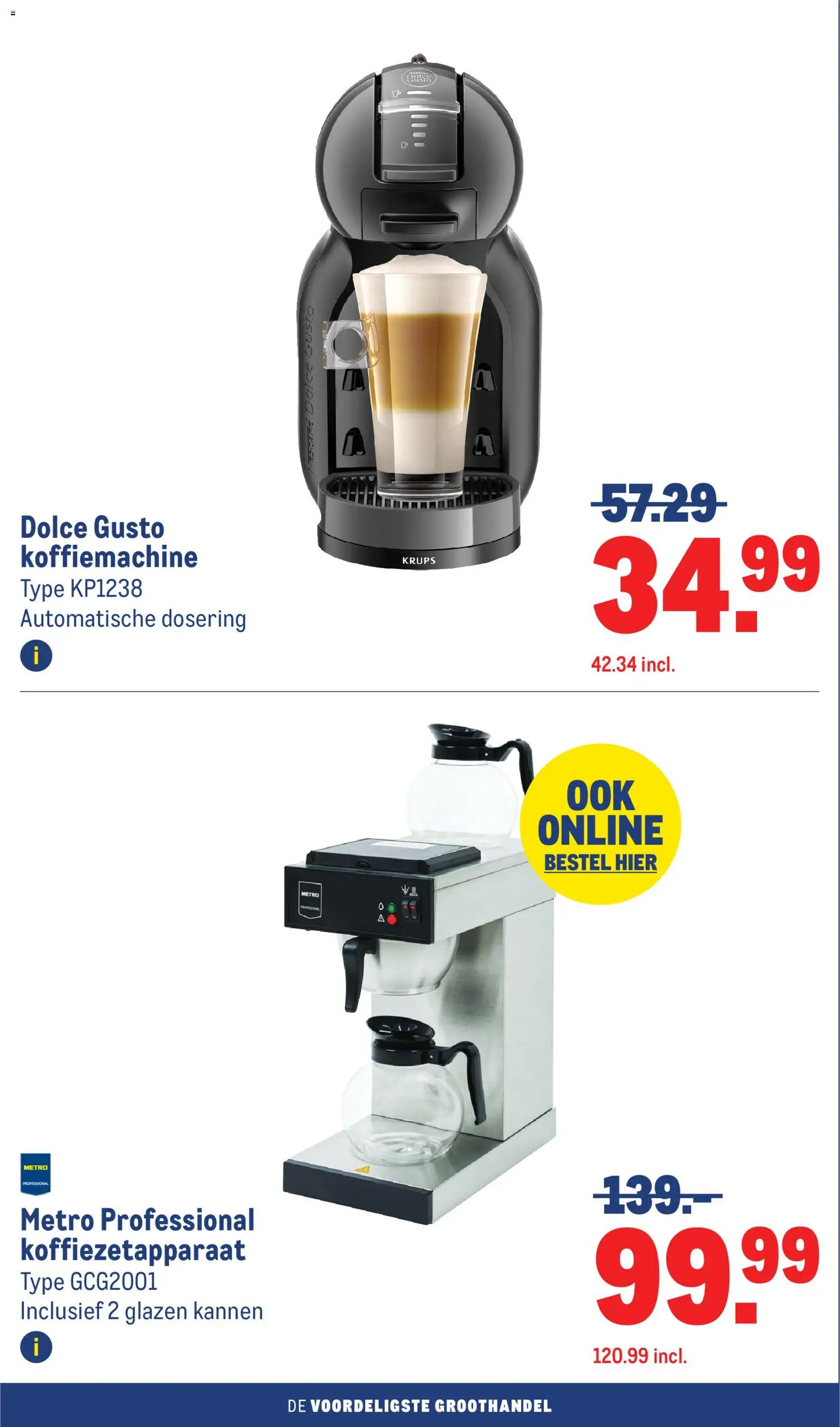 {H1} | Pagina: 8 | Producten: Koffiemachine, Koffiezetapparaat