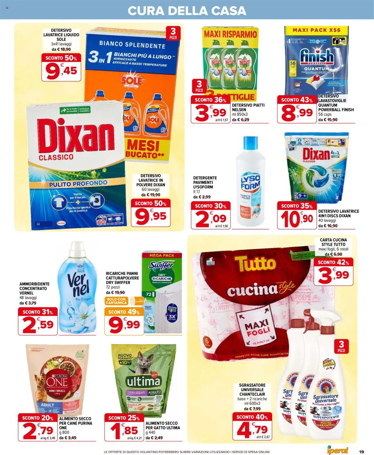 Volantino Iperal del 01.10.2025 | Pagina: 19 | Prodotti: Ammorbidente, Salmone, Detergente, Sgrassatore