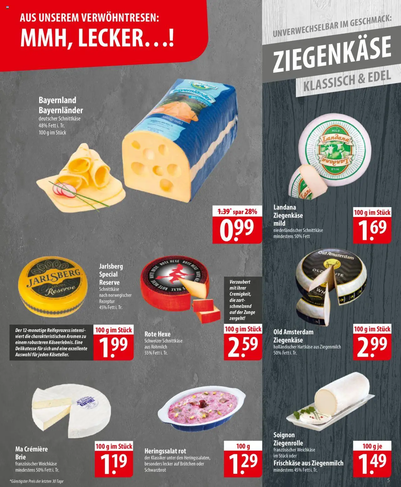 Famila Prospekt 	 - gültig ab dem 23.06.2025 | Seite: 5 | Produkte: Ziegenkäse, Frischkase