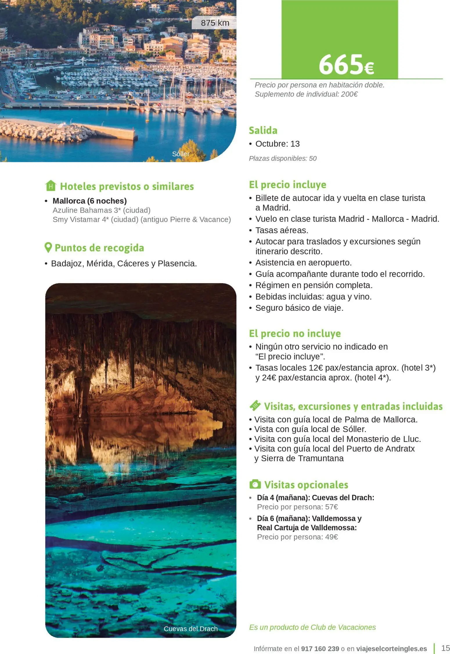 Viajes El Corte Inglés Junta de Extremadura │ válido desde el 01.03.2026 | Página: 15