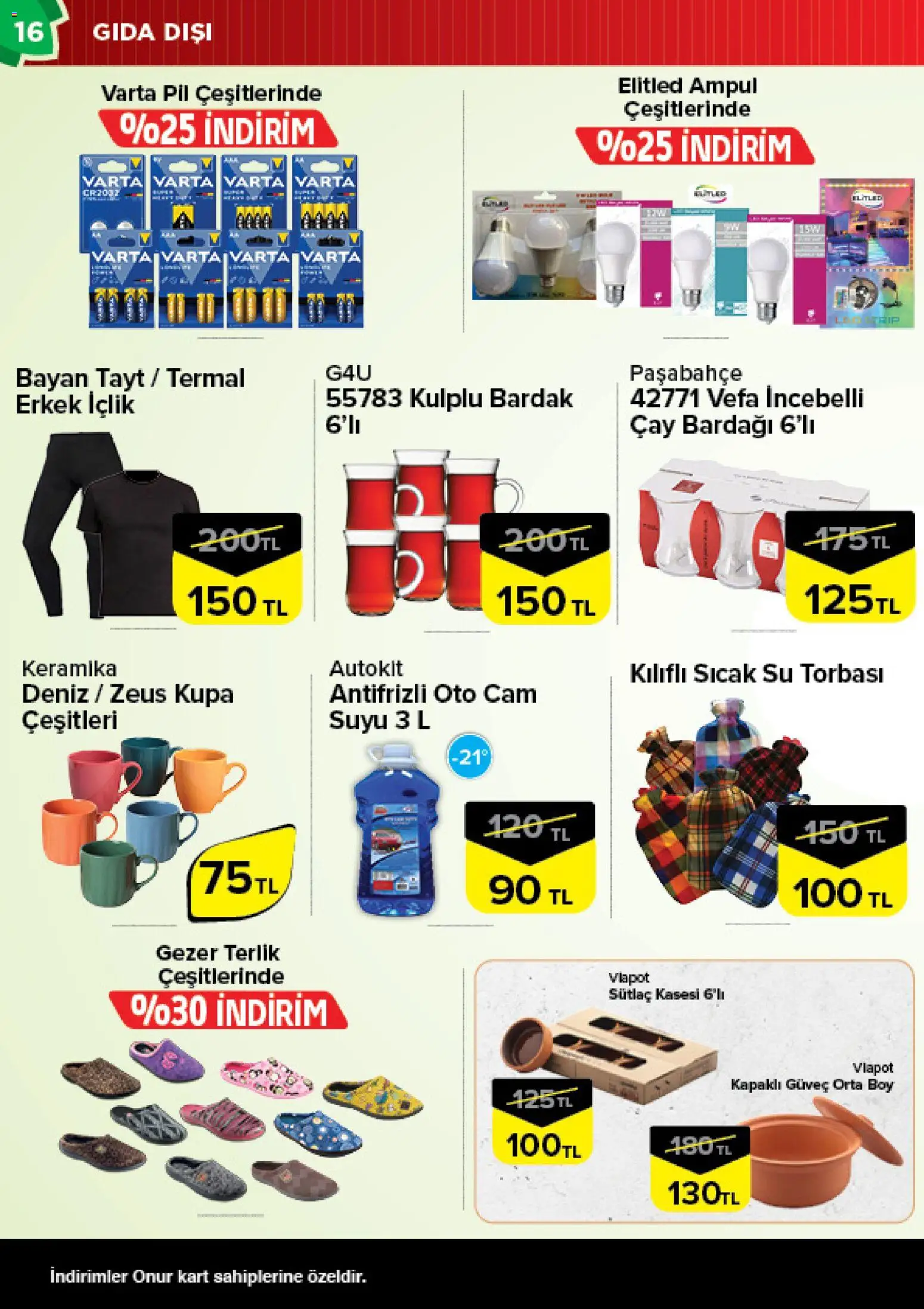 Onur Market Katalog - Bursa - 10.02.2026 tarihinden itibaren geçerlidir | Sayfa: 16