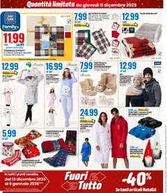 Anteprima del volantino Volantino Eurospin	 valido a partire dal 11.12.2025 | Pagina: 18 | Prodotti: Plaid, Pigiama, Accappatoio, Pantofole