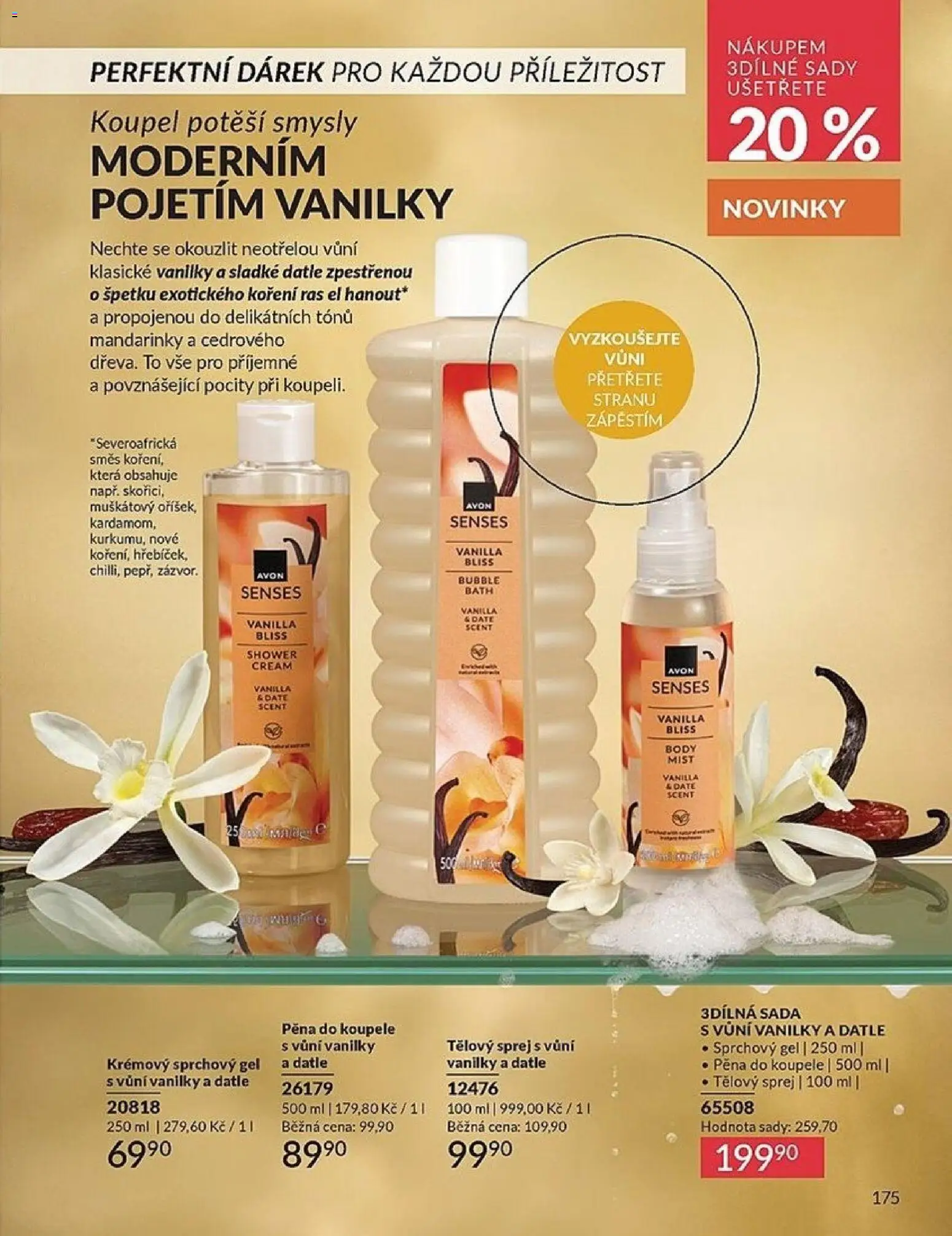 Avon katalog 2/2026 od 01.02.2026 | Strana: 175 | Produkty: Sprchový gel, Pěna do koupele, Mandarinky, Koření